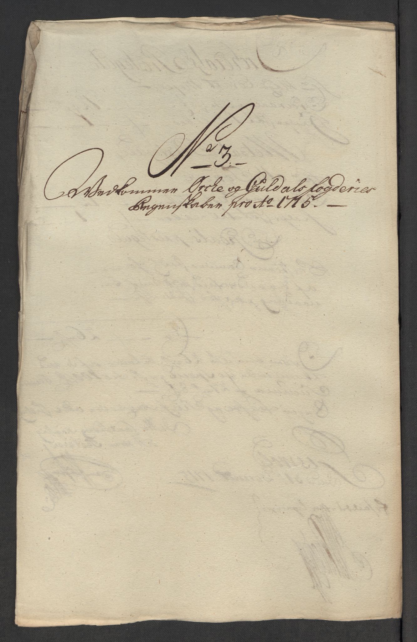 Rentekammeret inntil 1814, Reviderte regnskaper, Fogderegnskap, AV/RA-EA-4092/R60/L3966: Fogderegnskap Orkdal og Gauldal, 1715, p. 104