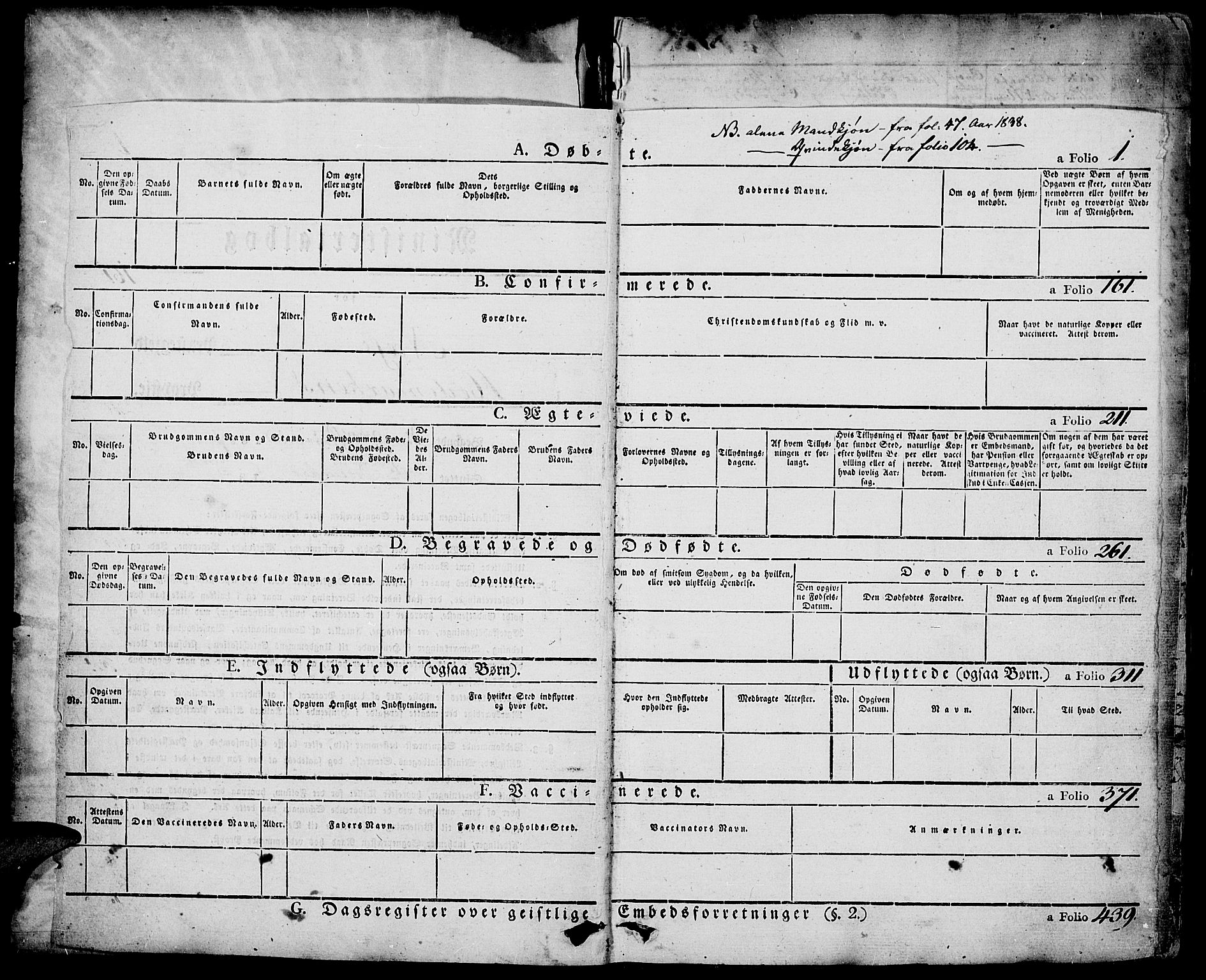 Nes prestekontor, Hedmark, AV/SAH-PREST-020/K/Ka/L0003: Parish register (official) no. 3, 1827-1851