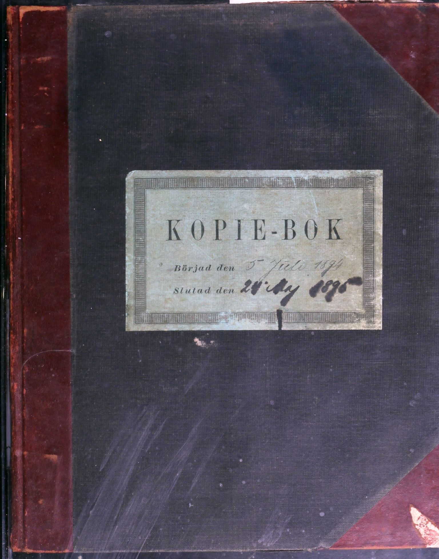 A/S Sulitjelma Gruber, AIN/NA052/B/Ba/L0007: Kopibok - Diverse adressater, 1894-1895