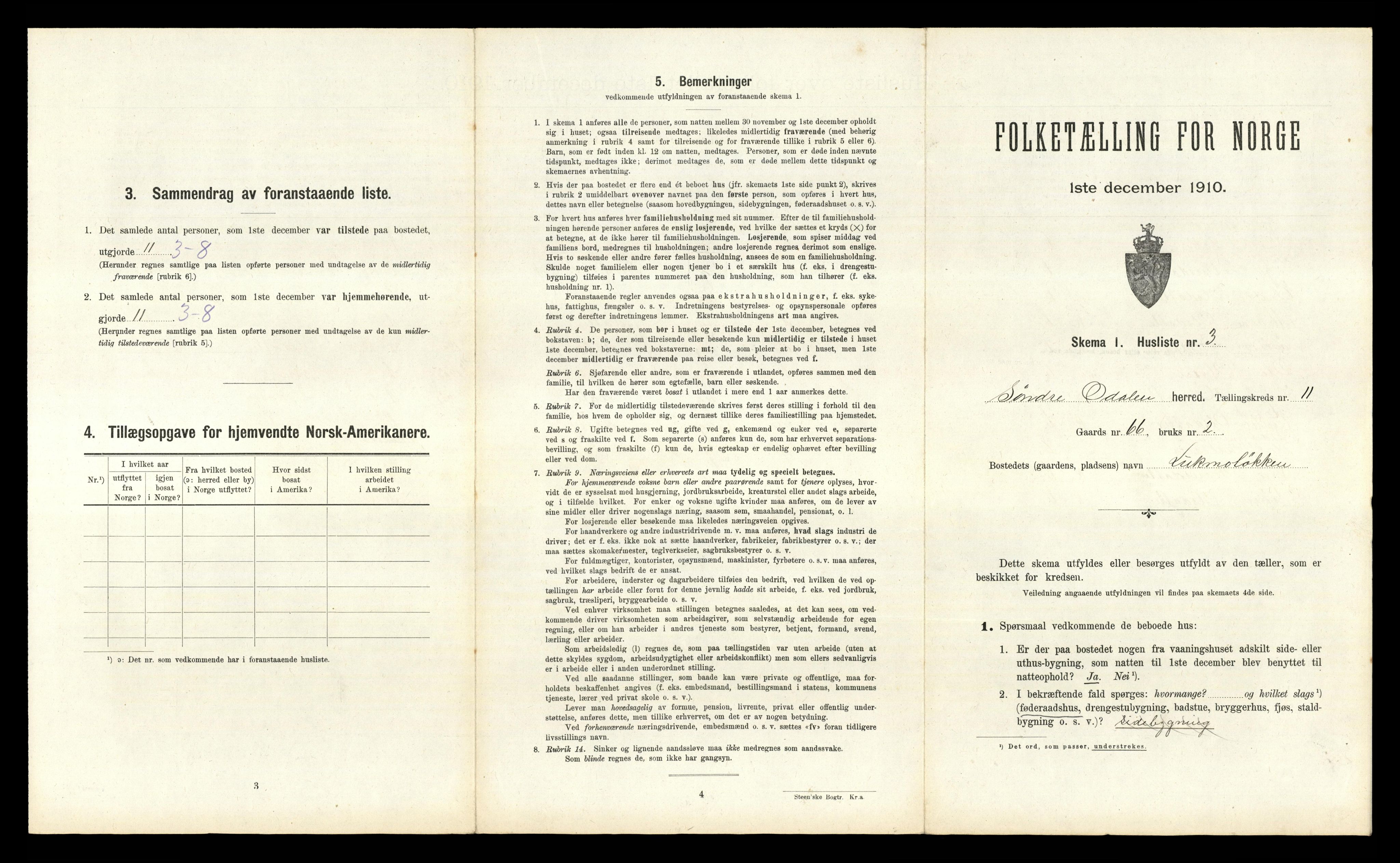 RA, 1910 census for Sør-Odal, 1910, p. 1730