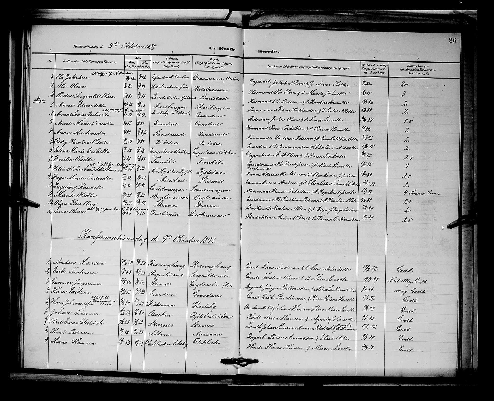 Sør-Odal prestekontor, AV/SAH-PREST-030/H/Ha/Hab/L0003: Parish register (copy) no. 3, 1895-1906, p. 26