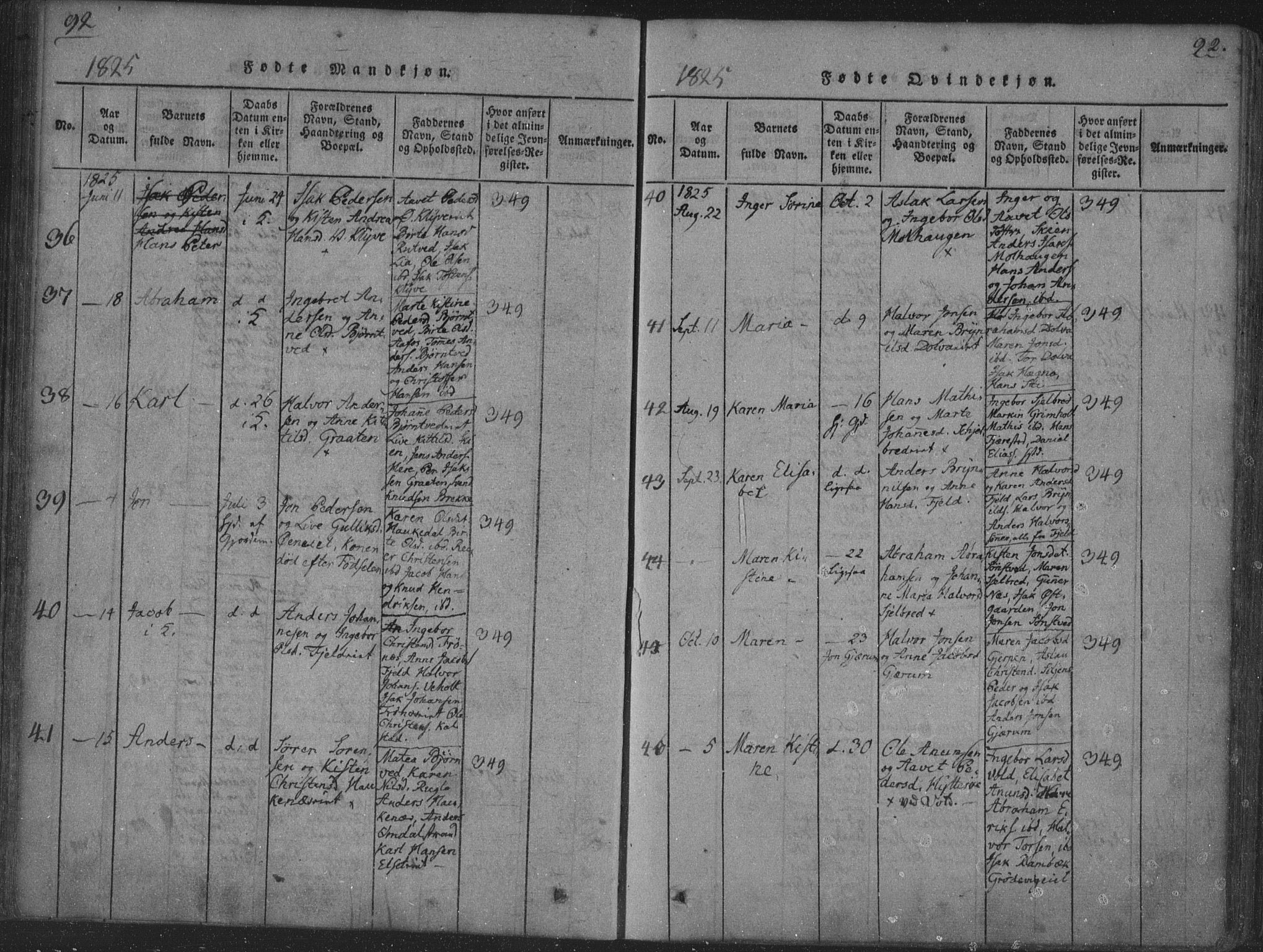 Solum kirkebøker, SAKO/A-306/F/Fa/L0004: Parish register (official) no. I 4, 1814-1833, p. 92
