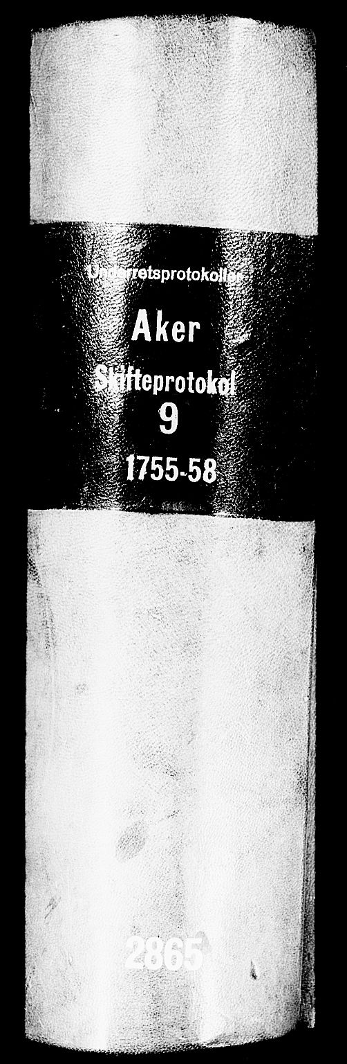Aker sorenskriveri, SAO/A-10895/H/Hb/L0009: Skifteprotokoll, 1755-1758