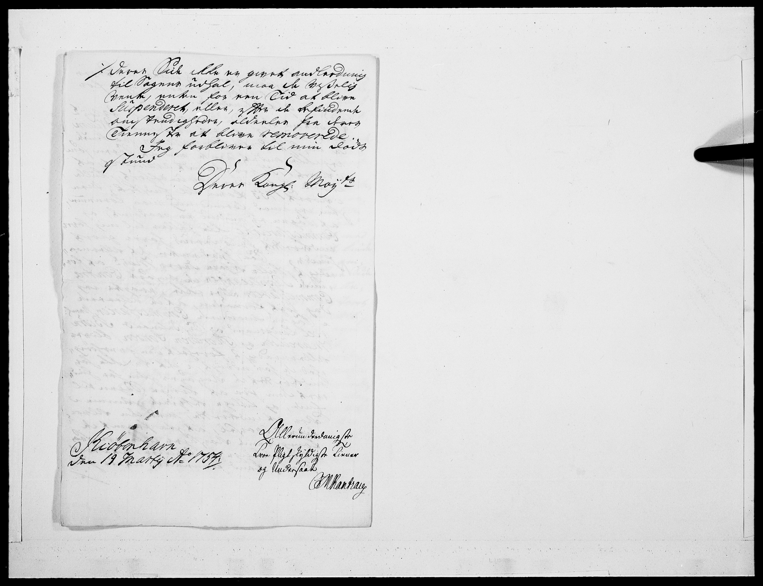 Danske Kanselli 1572-1799, AV/RA-EA-3023/F/Fc/Fcc/Fcca/L0166: Norske innlegg 1572-1799, 1754, p. 347