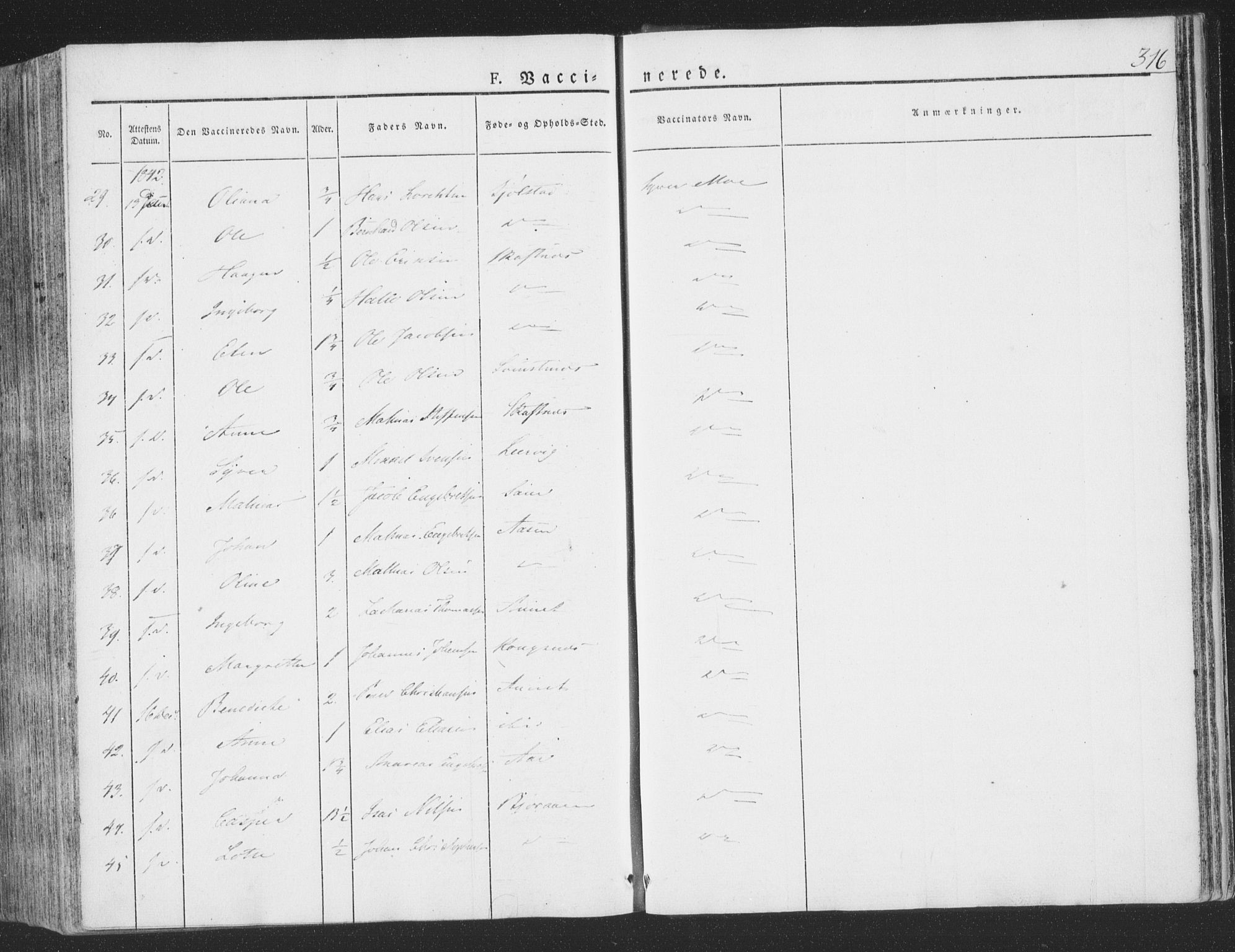 Ministerialprotokoller, klokkerbøker og fødselsregistre - Nord-Trøndelag, SAT/A-1458/780/L0639: Parish register (official) no. 780A04, 1830-1844, p. 316