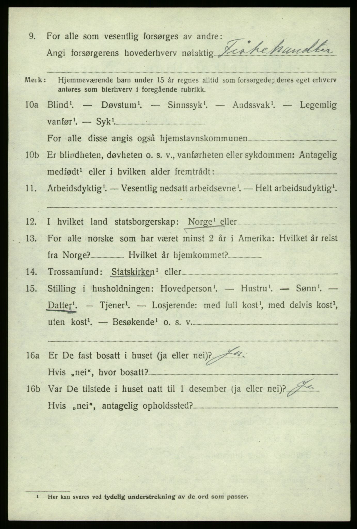 SAO, 1920 census for Borge, 1920, p. 4940