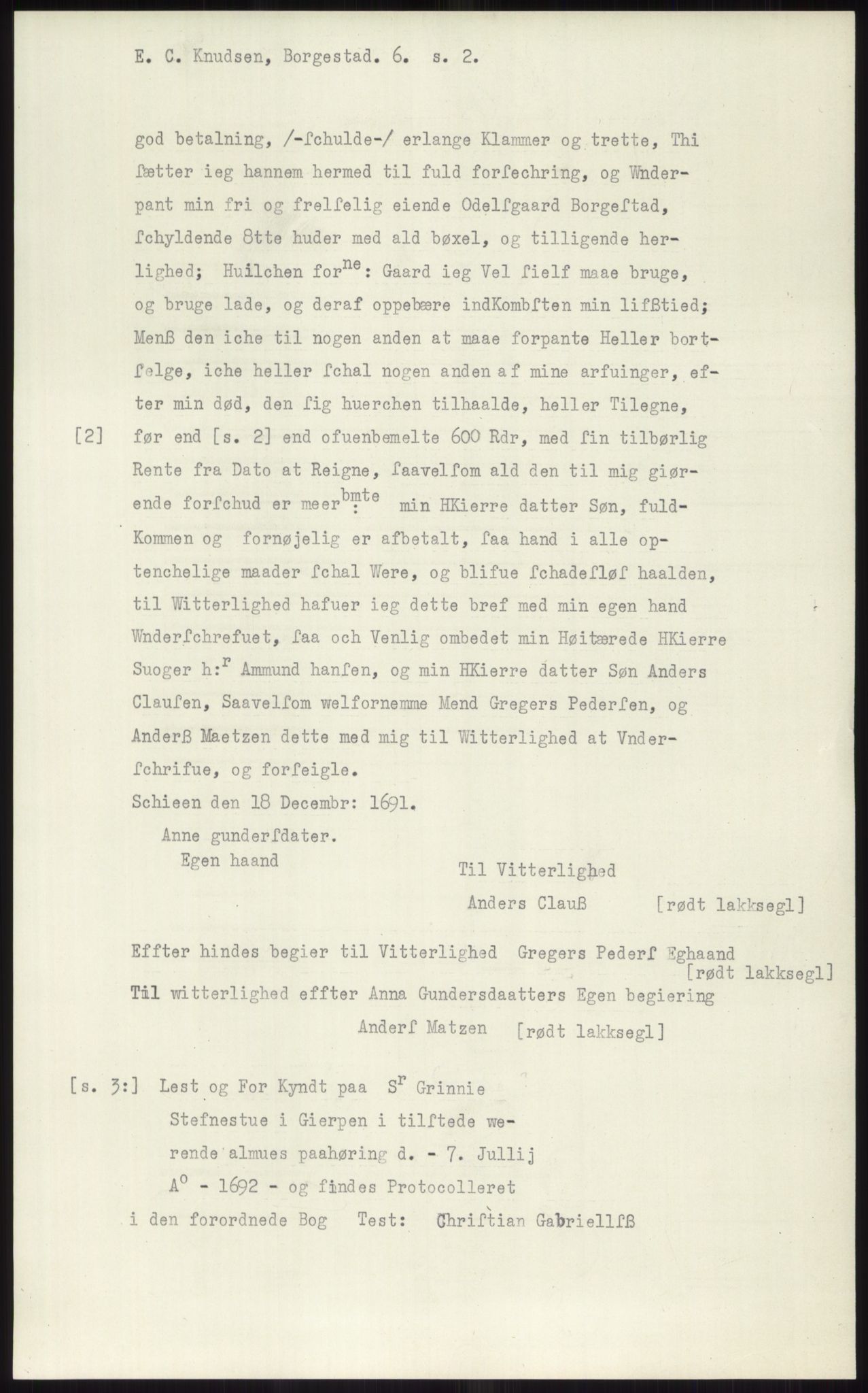 Samlinger til kildeutgivelse, Diplomavskriftsamlingen, RA/EA-4053/H/Ha, p. 3278