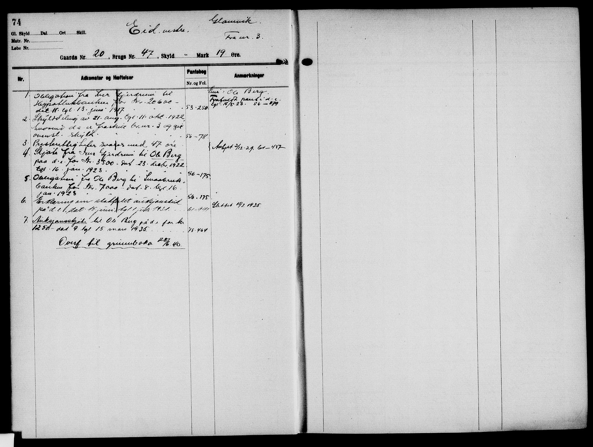 Solør tingrett, AV/SAH-TING-008/H/Ha/Hak/L0002: Mortgage register no. II, 1900-1935, p. 74