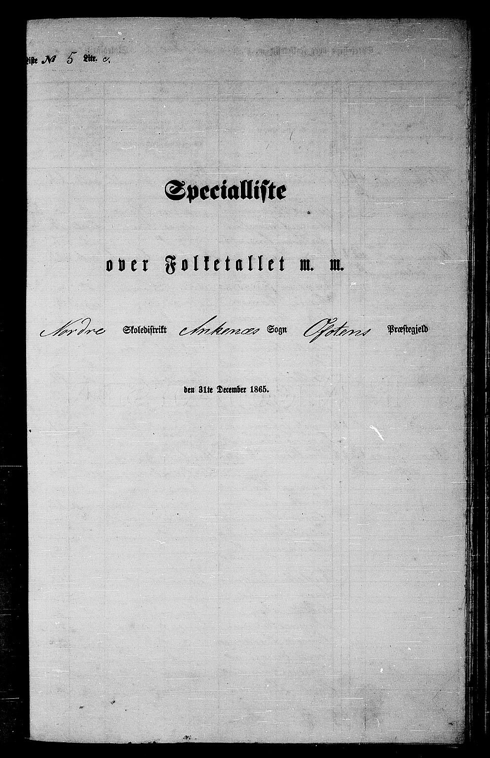 RA, 1865 census for Ofoten, 1865, p. 127