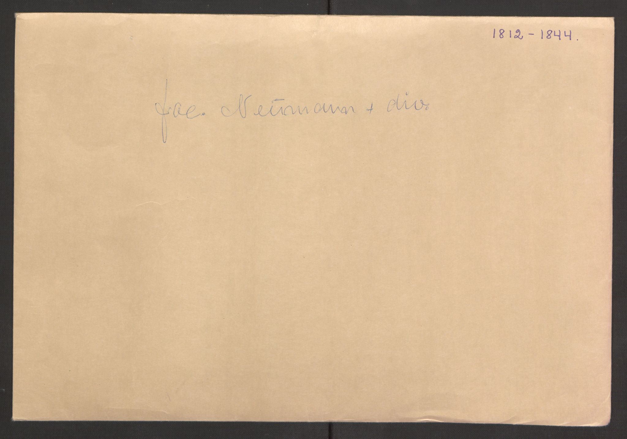 Blom, Gustav Peter, AV/RA-PA-0568/F/L0001/0002: Brev og manuskripter / Brev fra bl.a. Esmarch, Løvenskiold, Wedel Jarlsberg, Schwach, Grøgaard, Neumann, Hans Jørgen Blom, 1812-1863, p. 3