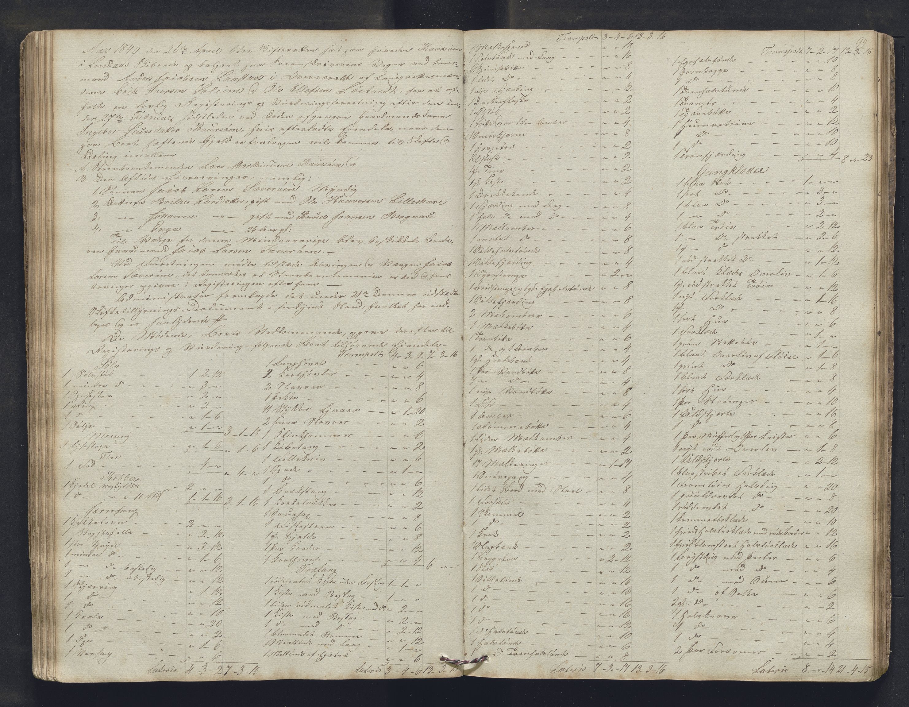 Nordhordland sorenskrivar, SAB/A-2901/1/H/Hb/L0015: Registreringsprotokollar, 1846-1850, p. 92