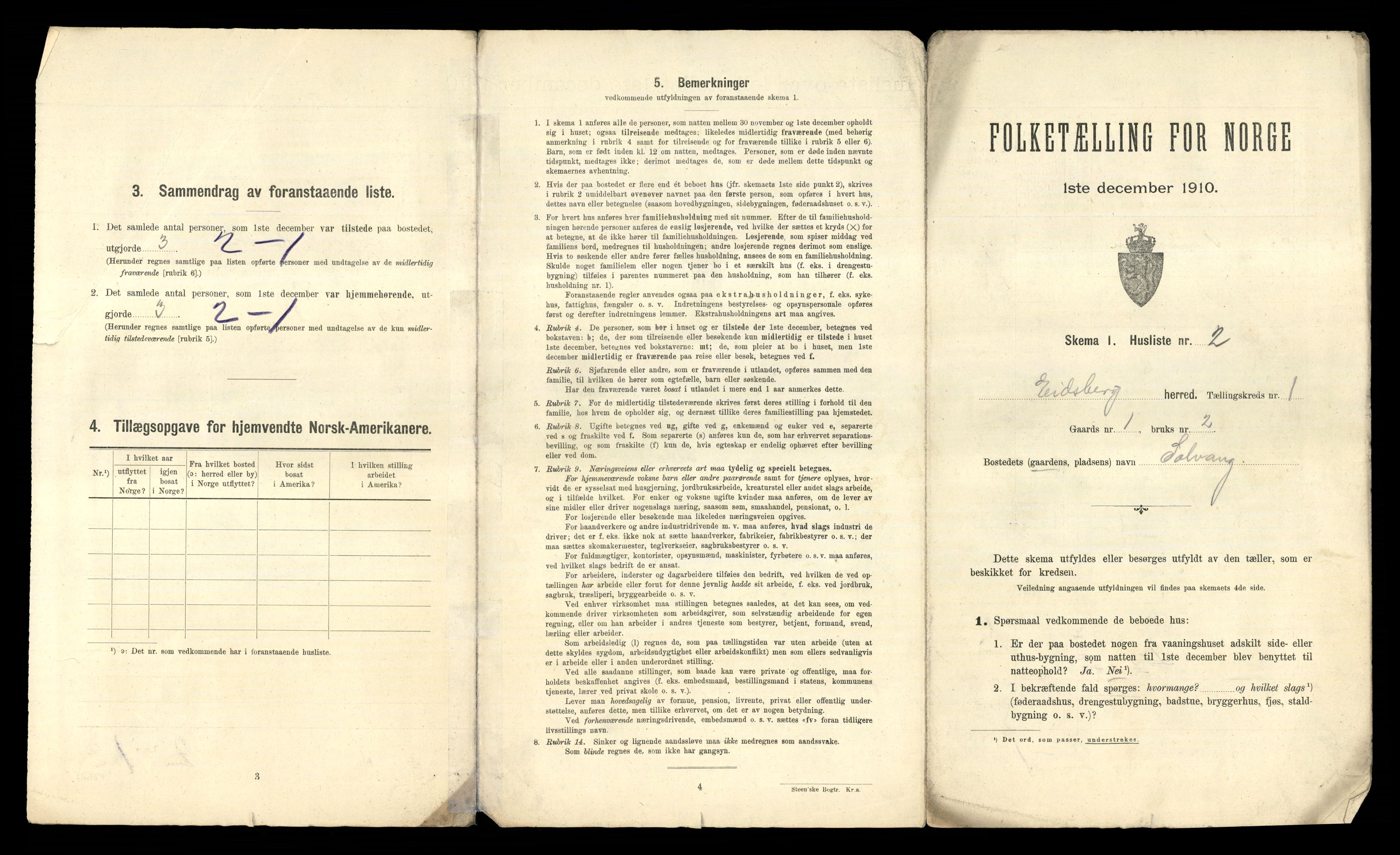 RA, 1910 census for Eidsberg, 1910, p. 50