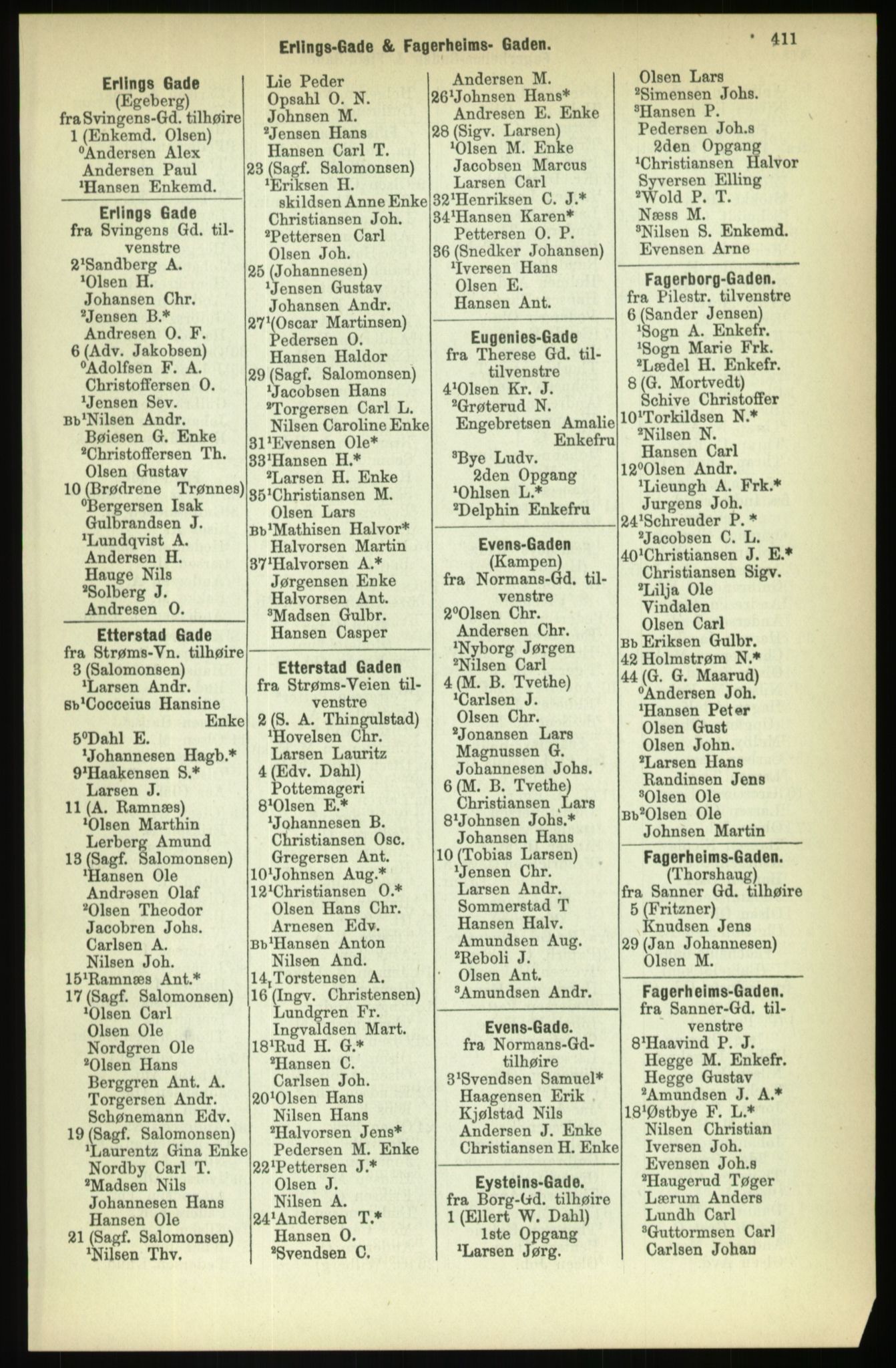 Kristiania/Oslo adressebok, PUBL/-, 1886, p. 411