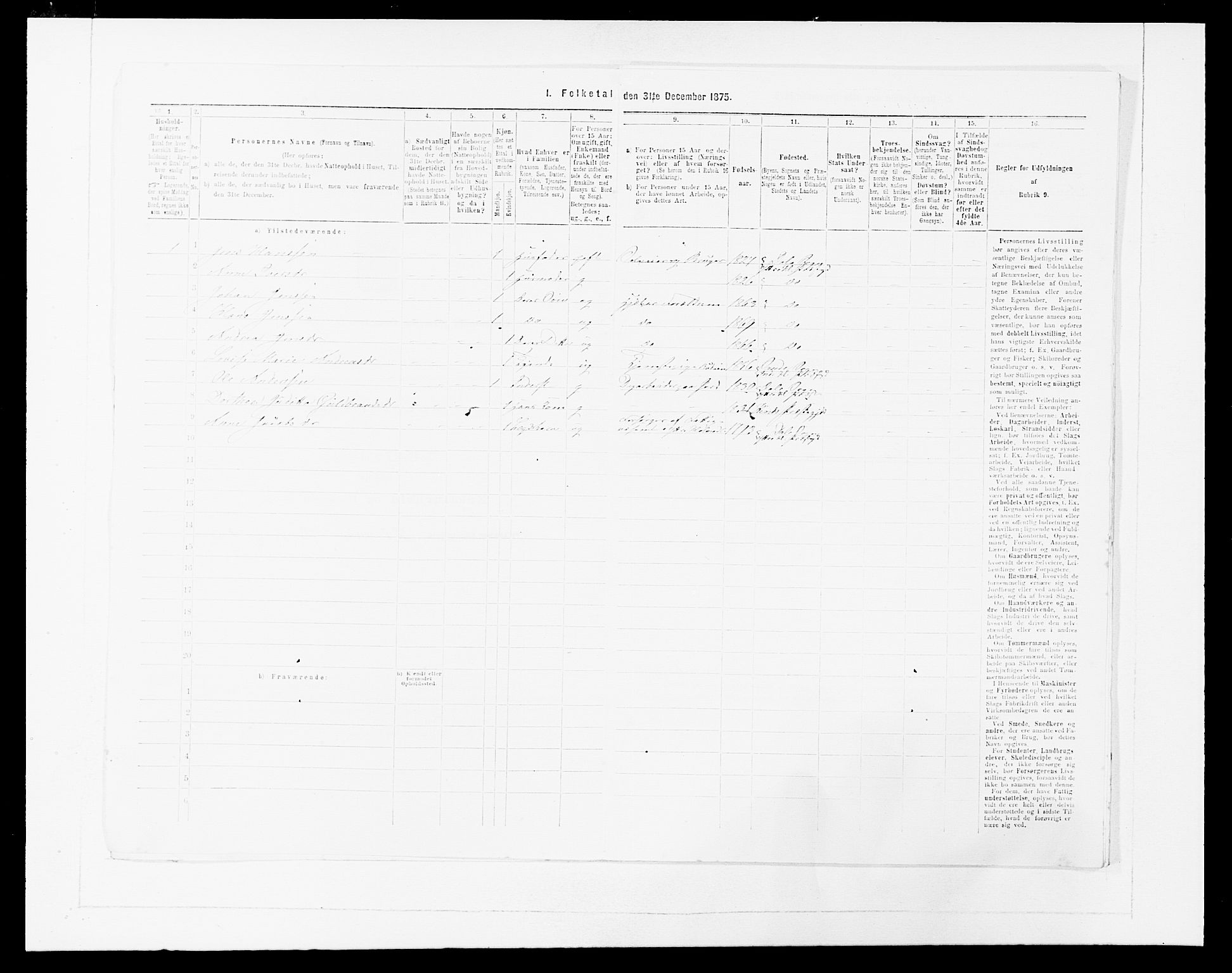 SAB, 1875 census for 1429P Ytre Holmedal, 1875, p. 553