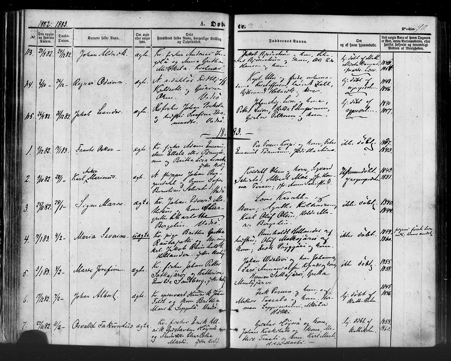 Vadsø sokneprestkontor, SATØ/S-1325/H/Ha/L0005kirke: Parish register (official) no. 5, 1873-1884, p. 90