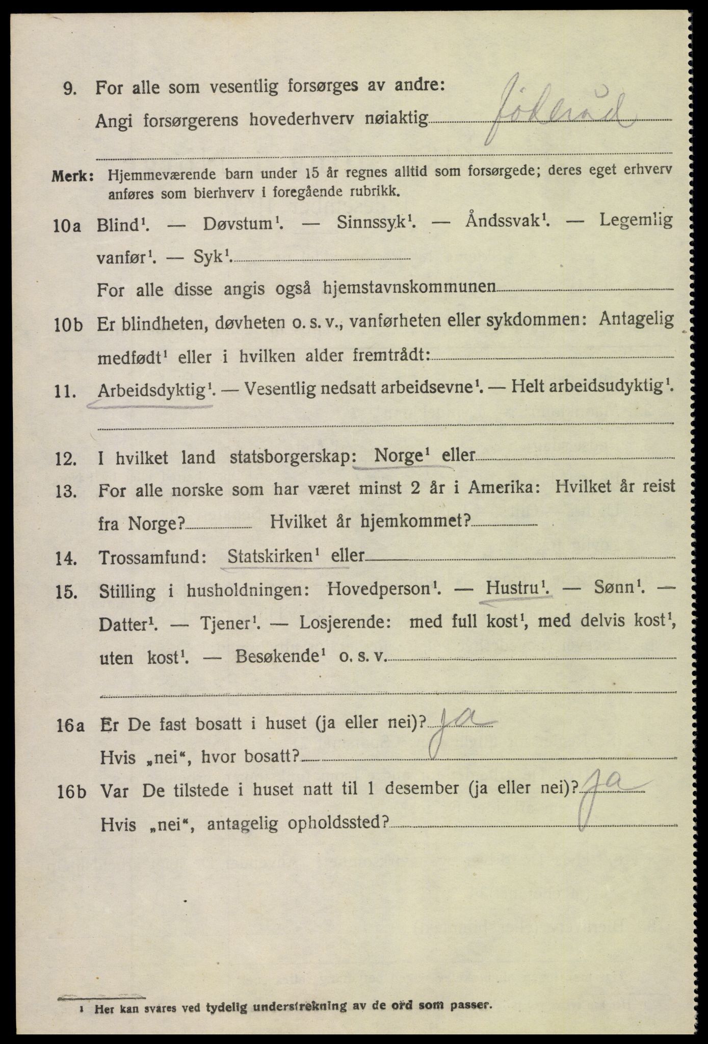 SAH, 1920 census for Sør-Aurdal, 1920, p. 7810