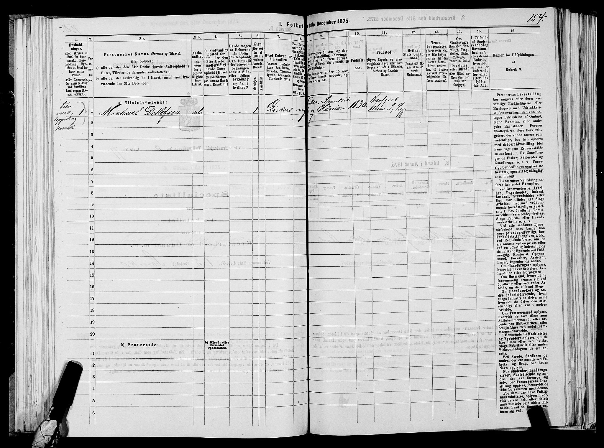 SATØ, 1875 census for 2012P Alta, 1875, p. 2154