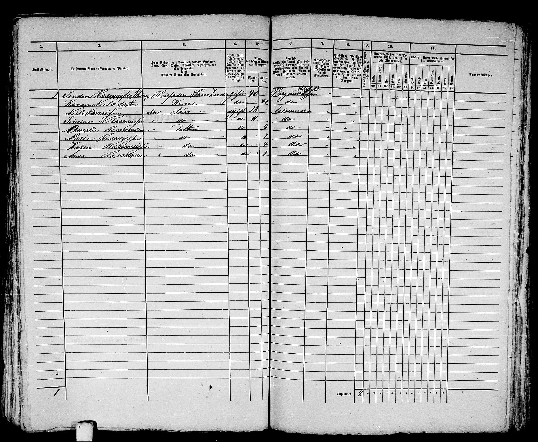 RA, 1865 census for Ålesund, 1865, p. 454