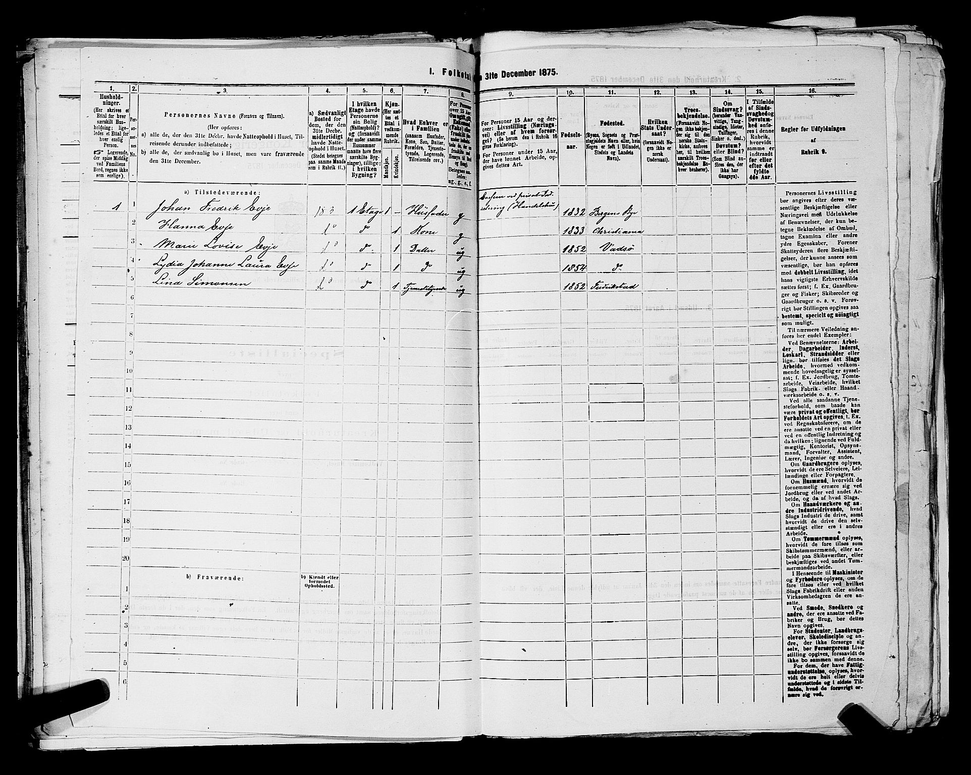 RA, 1875 census for 0301 Kristiania, 1875, p. 6393