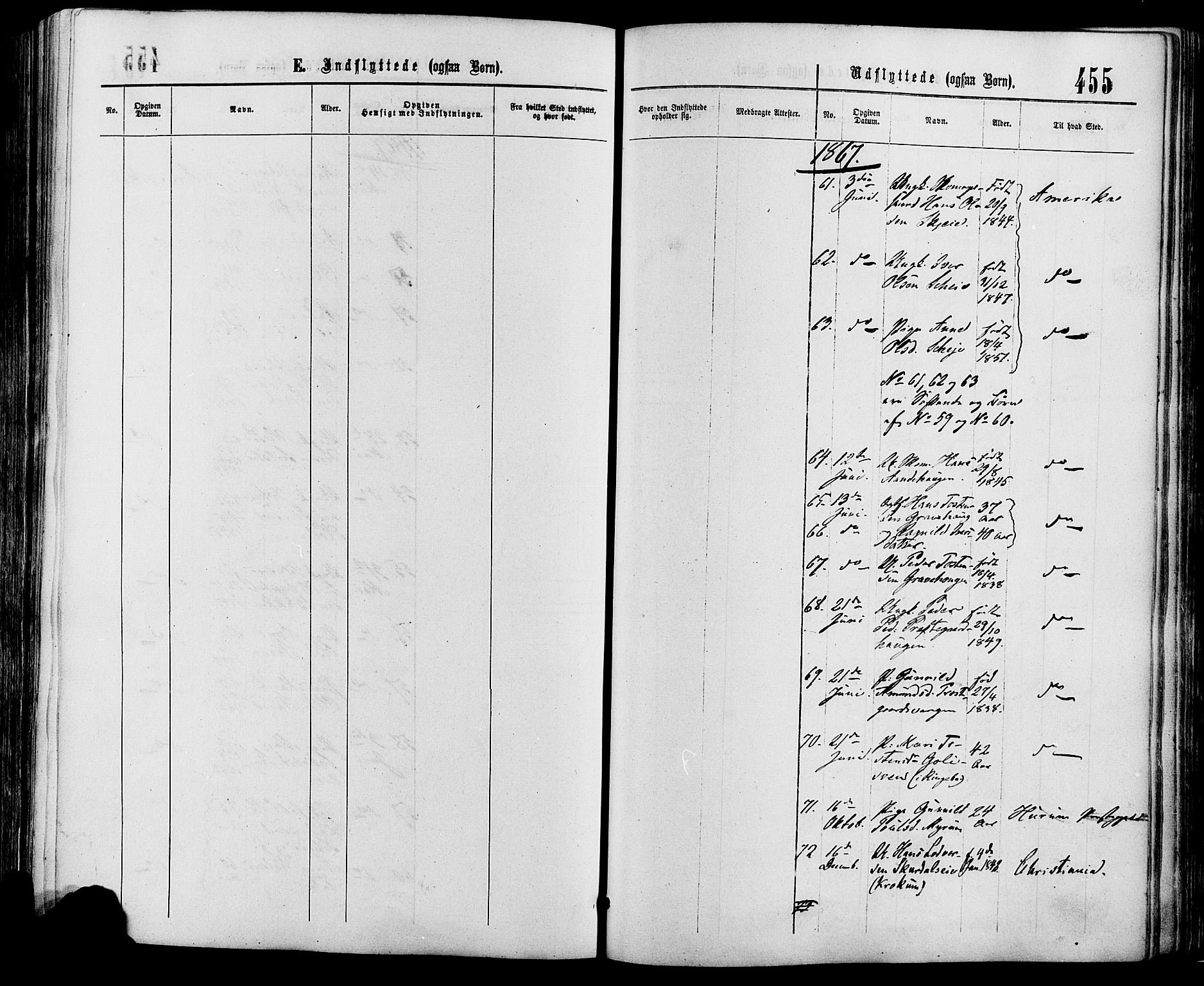 Sør-Fron prestekontor, SAH/PREST-010/H/Ha/Haa/L0002: Parish register (official) no. 2, 1864-1880, p. 455