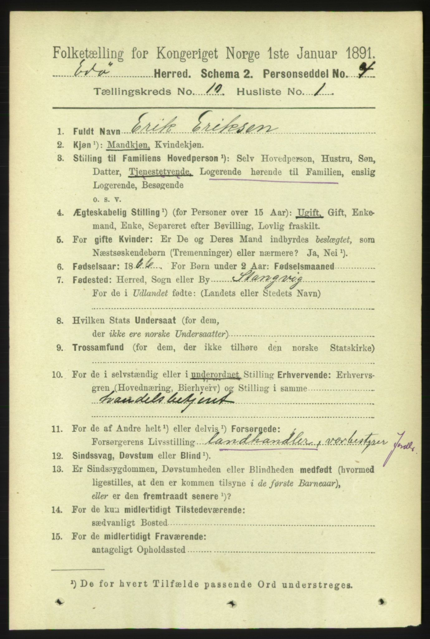 RA, 1891 census for 1573 Edøy, 1891, p. 2641