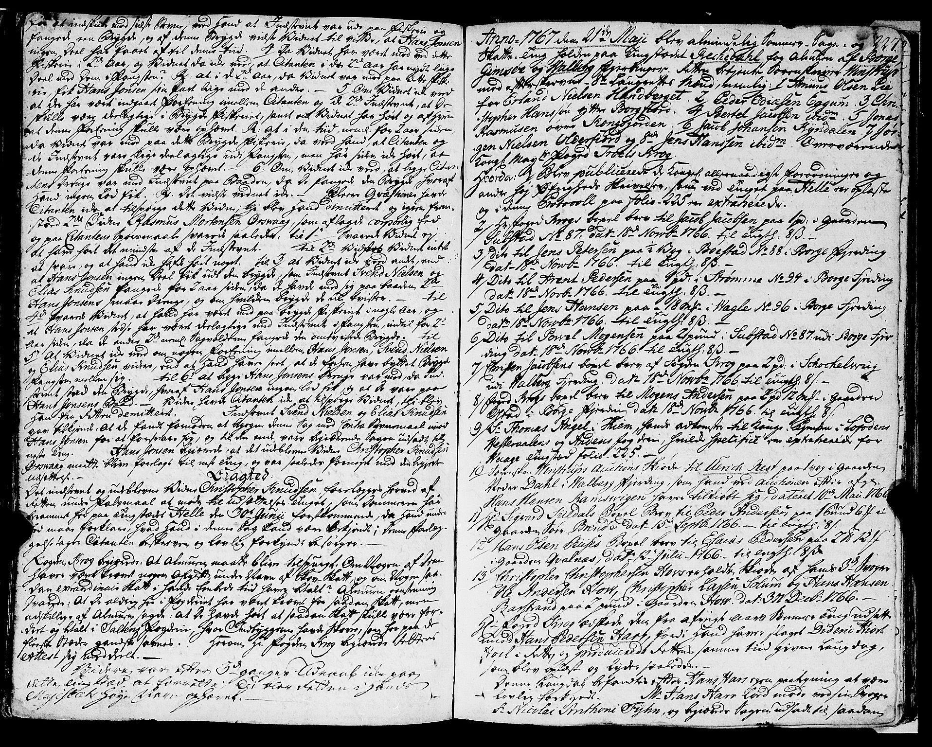 Lofoten sorenskriveri, SAT/A-0017/1/1/1A/L0006: Tingbok, 1752-1767, p. 227