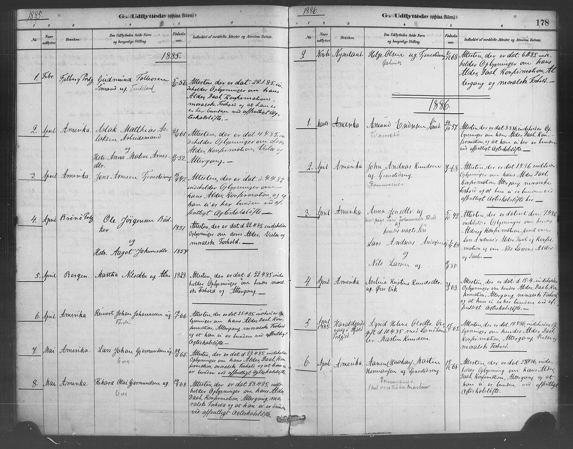 Sveio Sokneprestembete, SAB/A-78501/H/Haa: Parish register (official) no. D 1, 1878-1894, p. 178