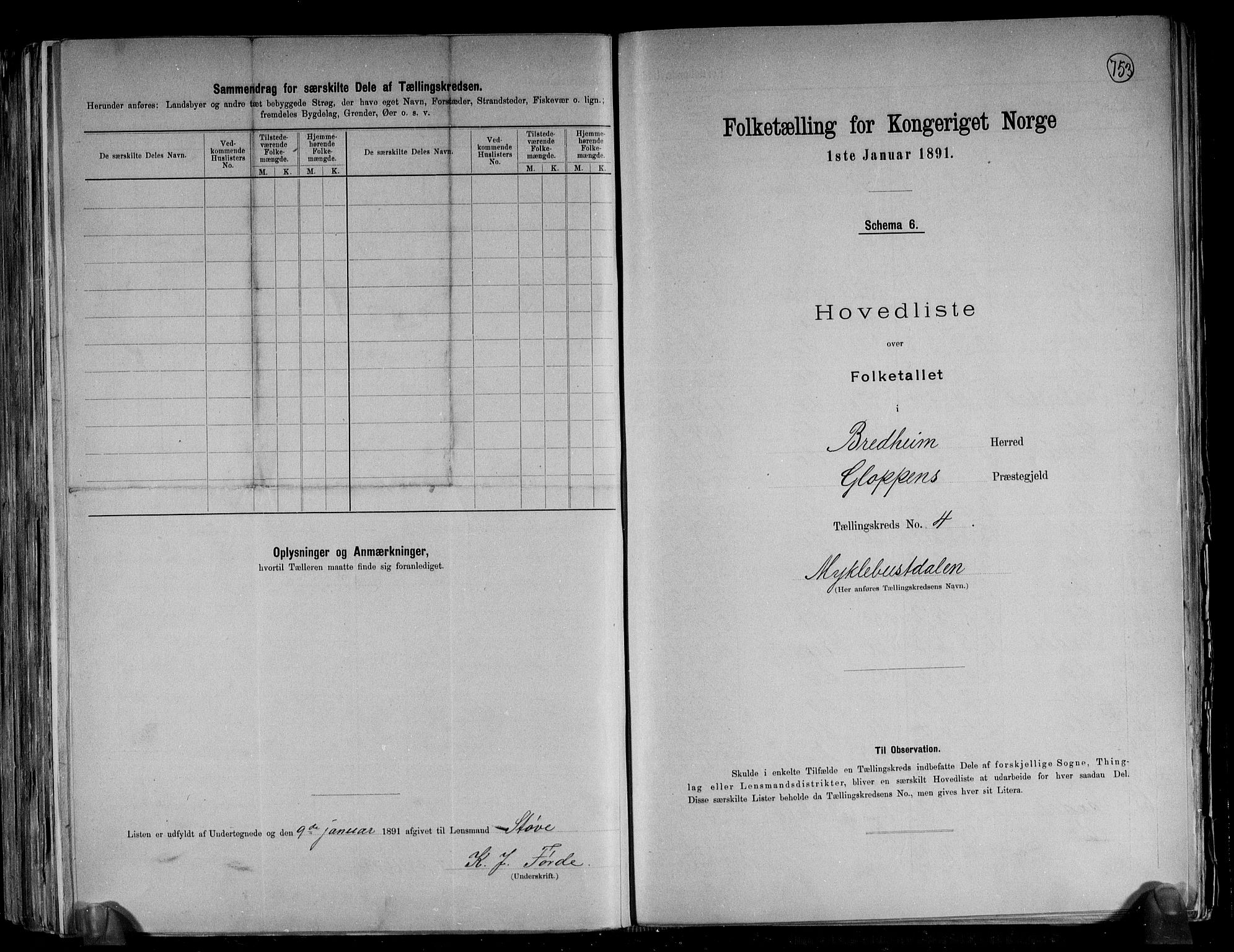 RA, 1891 census for 1446 Breim, 1891, p. 11