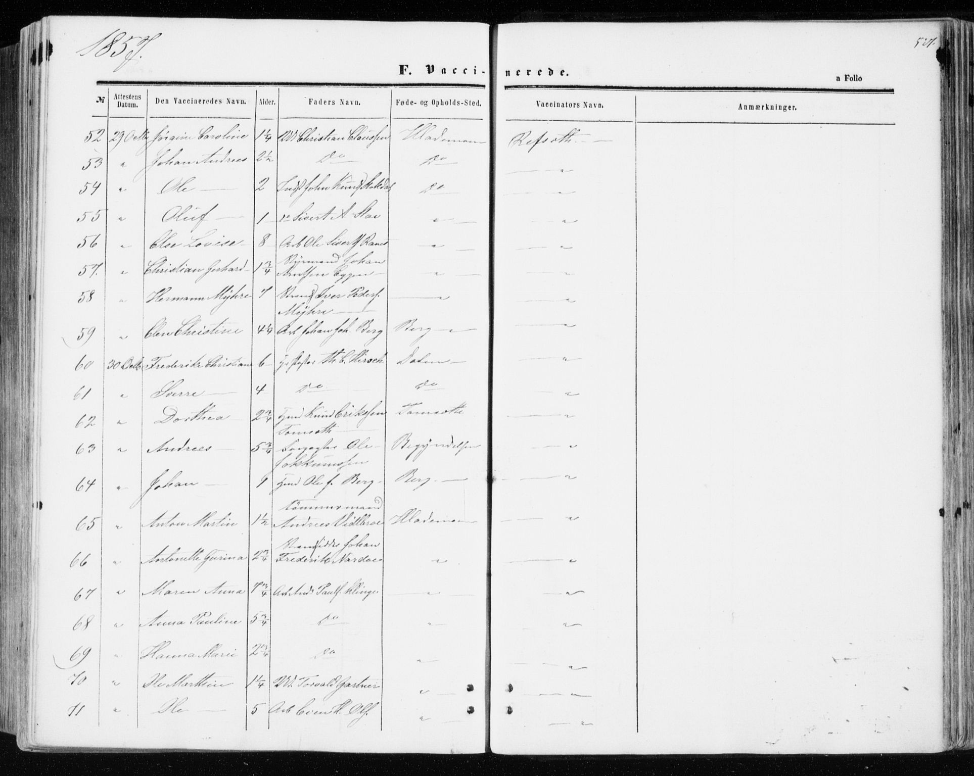 Ministerialprotokoller, klokkerbøker og fødselsregistre - Sør-Trøndelag, AV/SAT-A-1456/606/L0292: Parish register (official) no. 606A07, 1856-1865, p. 527