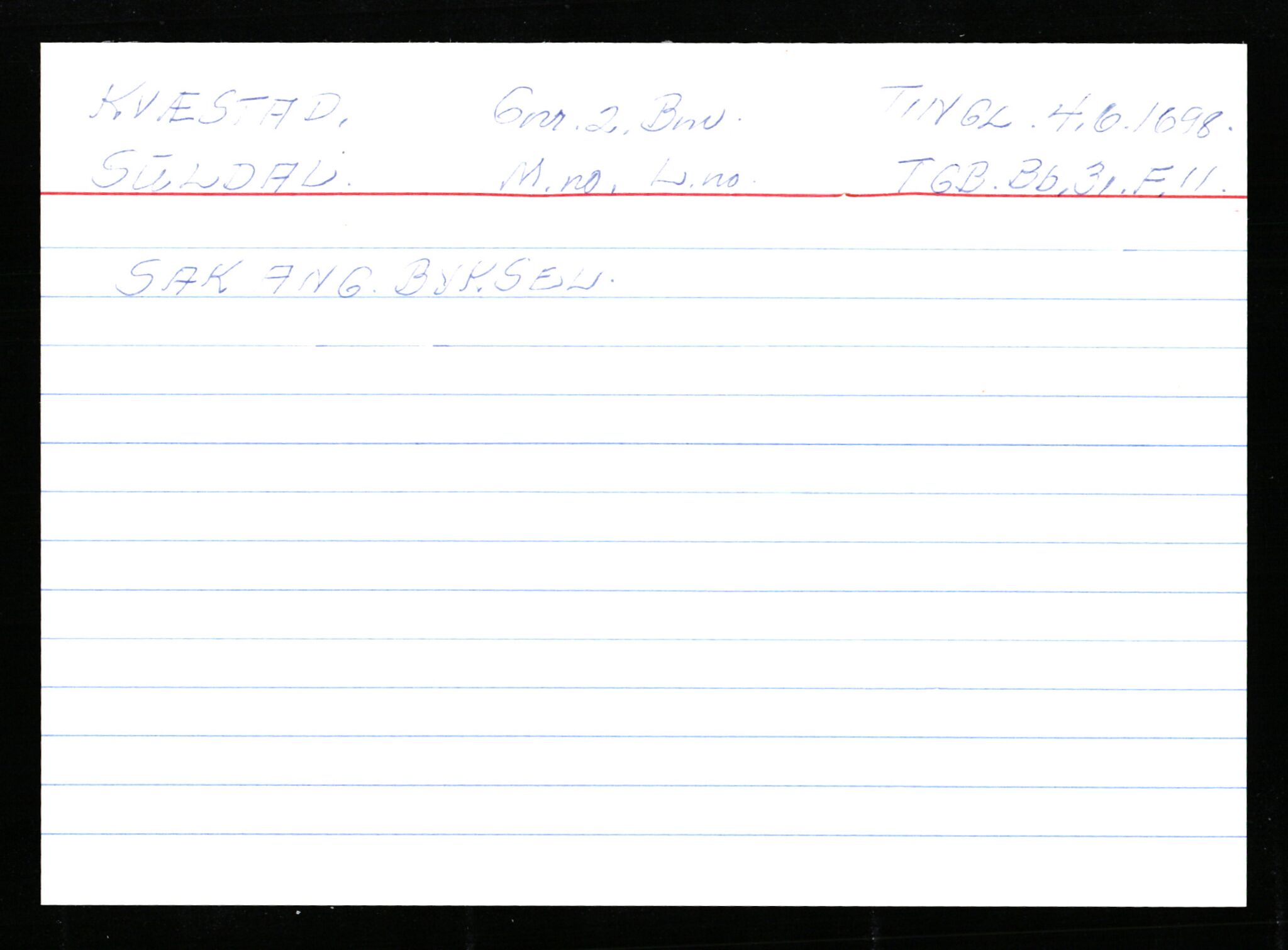 Statsarkivet i Stavanger, AV/SAST-A-101971/03/Y/Ym/L0033: Åstedskort sortert etter gårdsnavn: Kvelland - Lagestranden, 1600-1950, p. 258