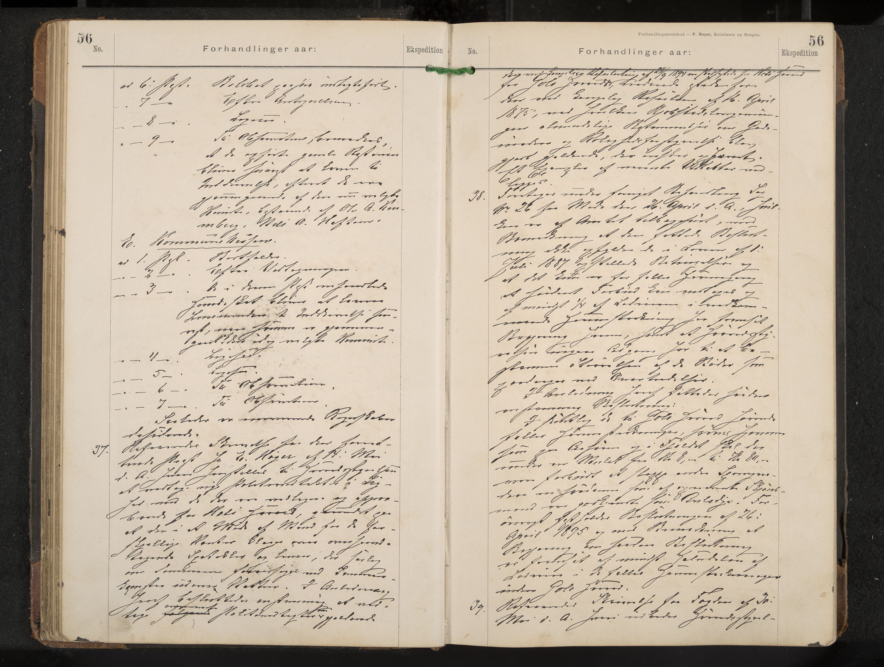 Gol formannskap og sentraladministrasjon, IKAK/0617021-1/A/Aa/L0003: Møtebok, 1892-1905, p. 56