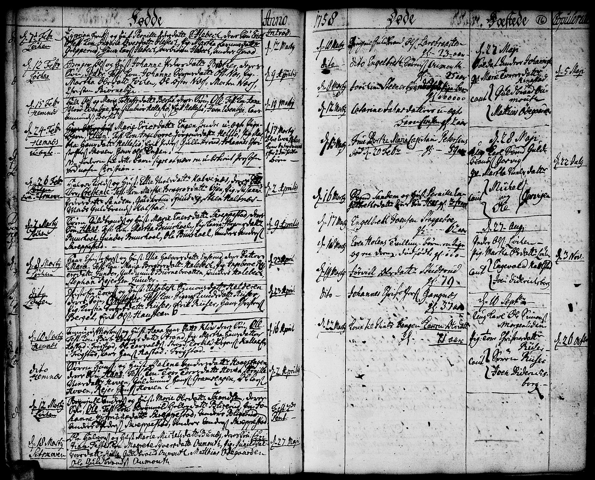 Høland prestekontor Kirkebøker, SAO/A-10346a/F/Fa/L0004: Parish register (official) no. I 4, 1757-1780, p. 16
