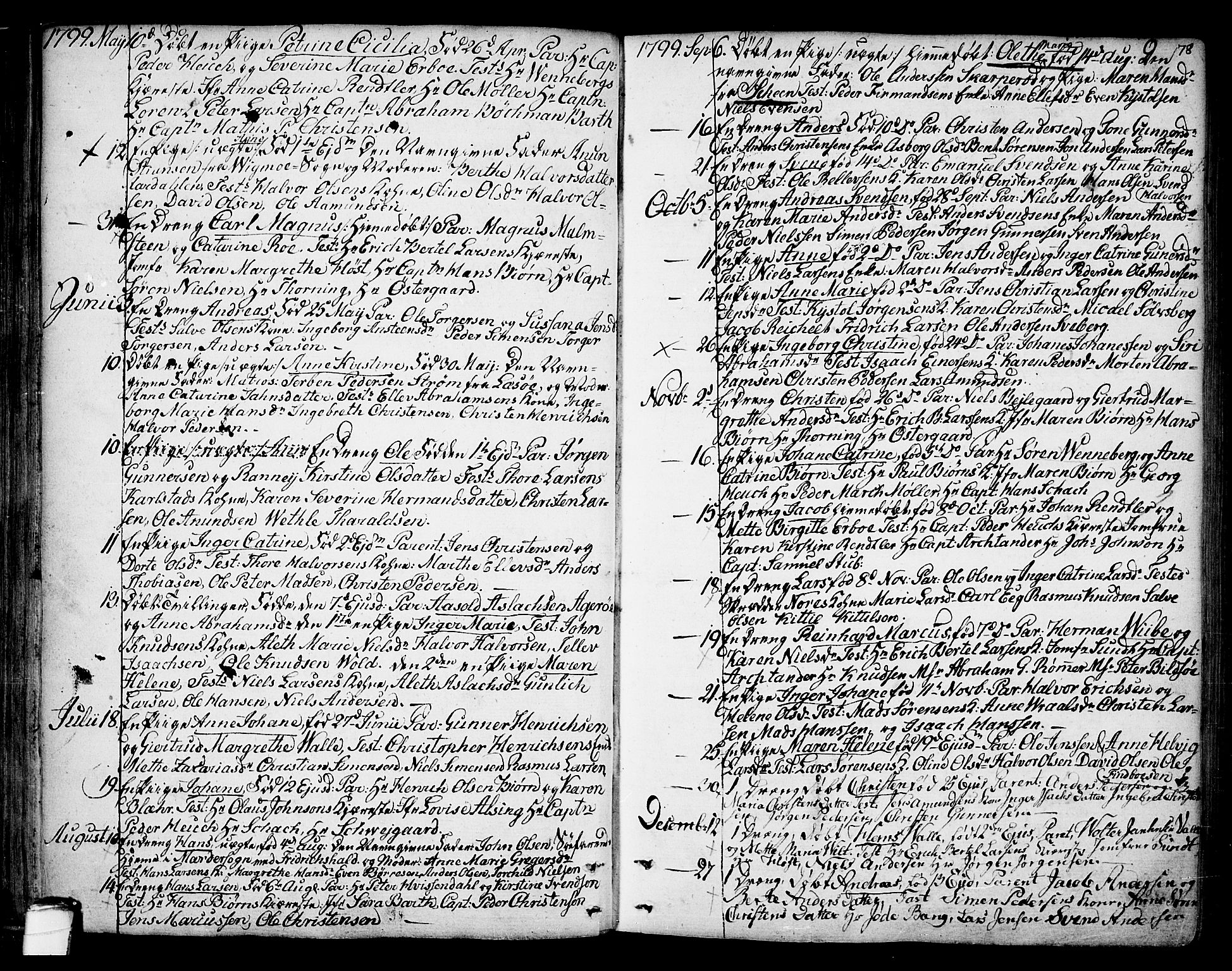 Kragerø kirkebøker, SAKO/A-278/F/Fa/L0002: Parish register (official) no. 2, 1767-1802, p. 78