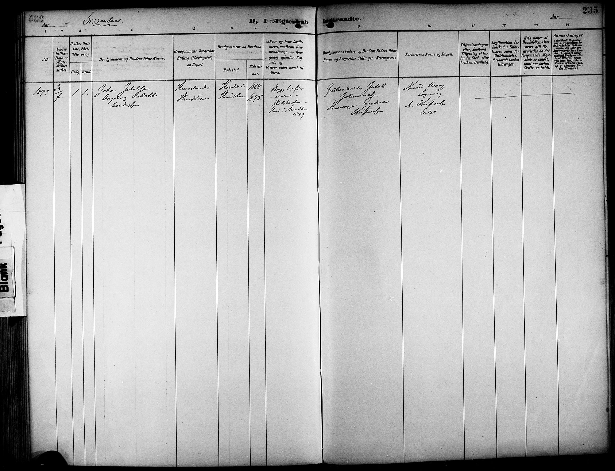 Askøy Sokneprestembete, AV/SAB-A-74101/H/Ha/Haa/Haab/L0002: Parish register (official) no. B 2, 1889-1902, p. 232