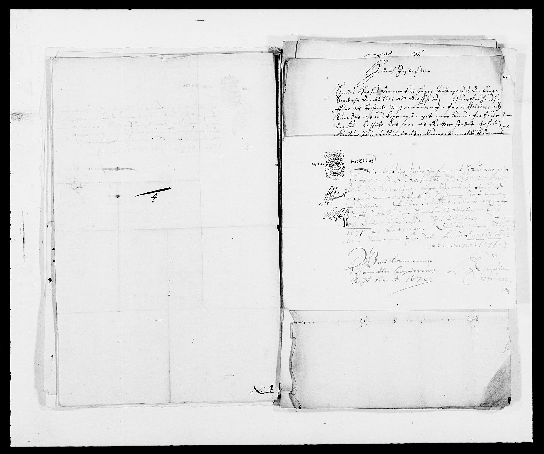 Rentekammeret inntil 1814, Reviderte regnskaper, Fogderegnskap, AV/RA-EA-4092/R34/L2041: Fogderegnskap Bamble, 1670-1672, p. 411