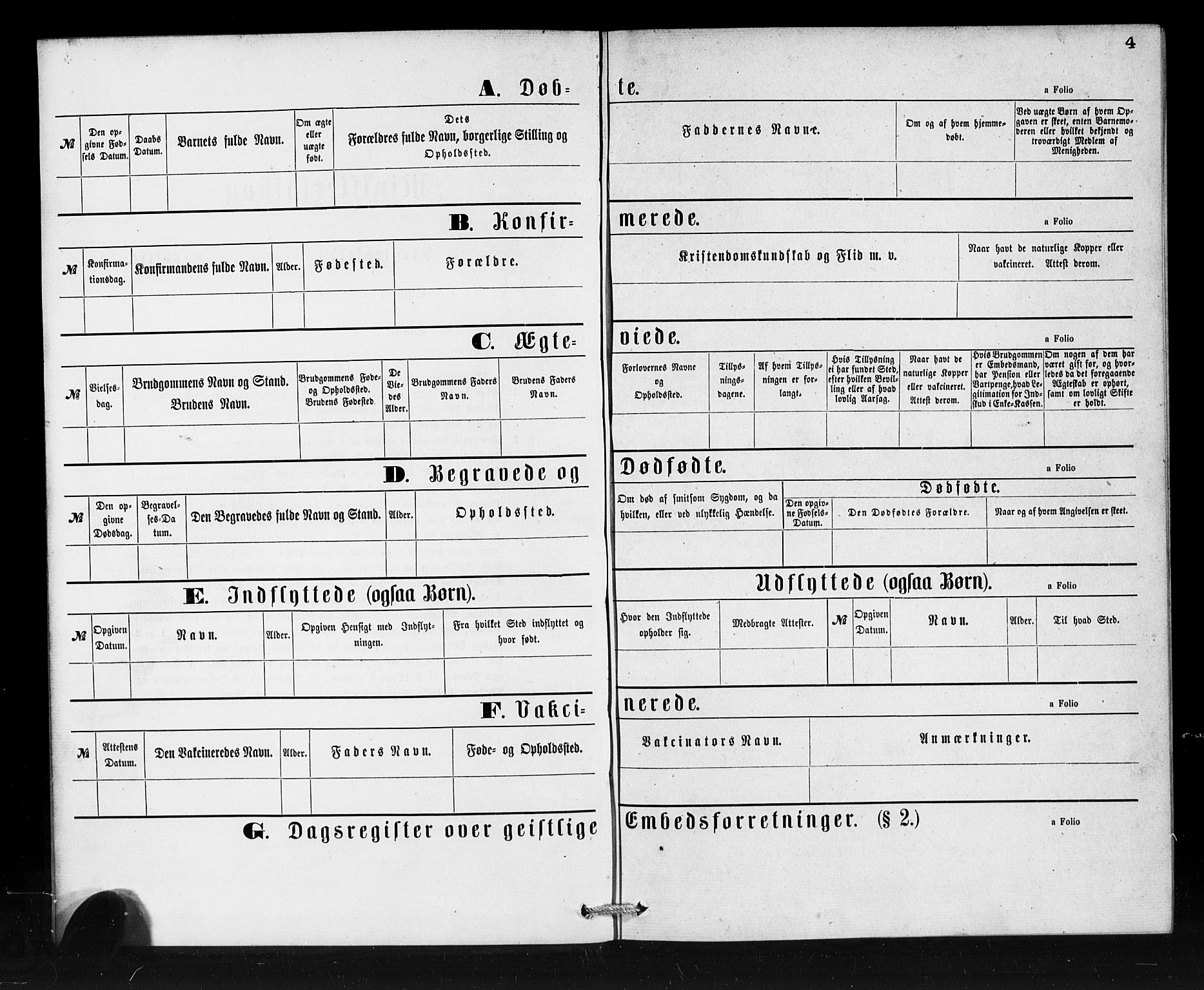 Den norske sjømannsmisjon i utlandet / Franske havner, SAB/SAB/PA-0108/H/Ha/Haa/L0001: Parish register (official) no. A 1, 1873-1889, p. 4