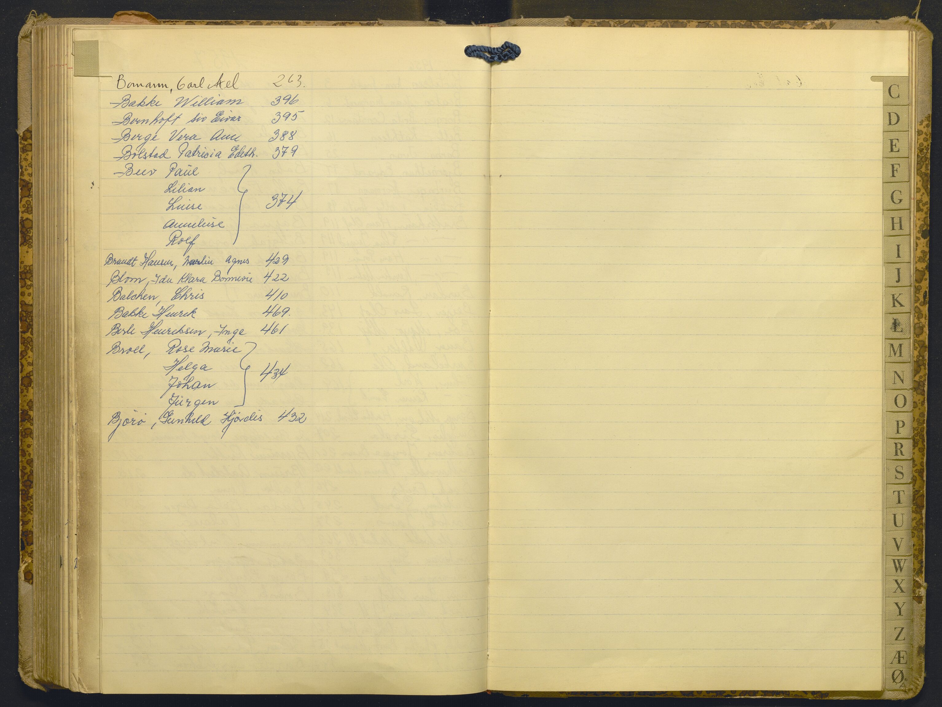 Hordaland politidistrikt, AV/SAB-A-64101/K/Ka/L0006: Framandsakjournal med register, 1956-1957