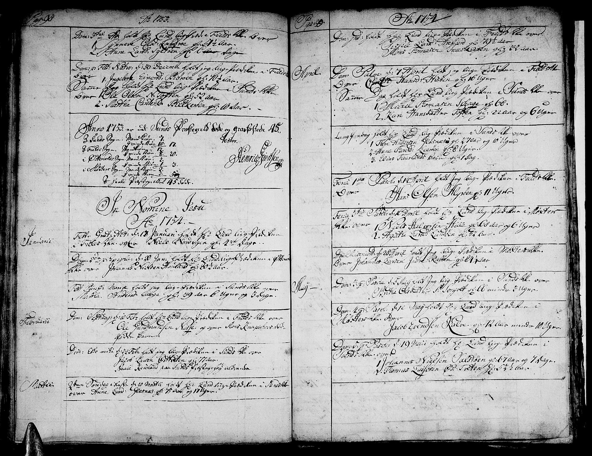 Sund sokneprestembete, SAB/A-99930: Parish register (official) no. A 2, 1729-1769, p. 98-99