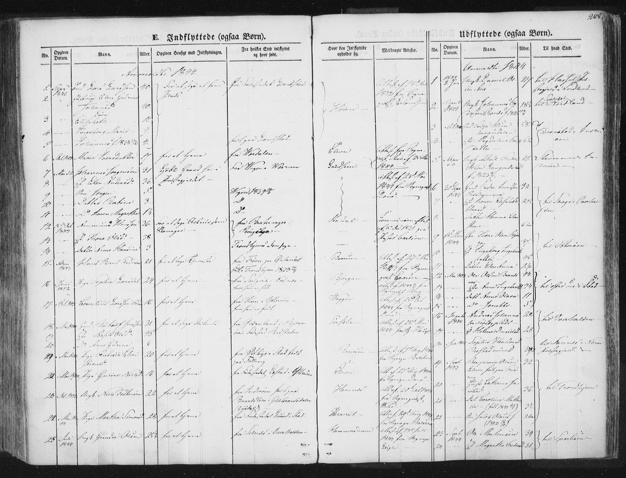 Ministerialprotokoller, klokkerbøker og fødselsregistre - Nord-Trøndelag, SAT/A-1458/741/L0392: Parish register (official) no. 741A06, 1836-1848, p. 288