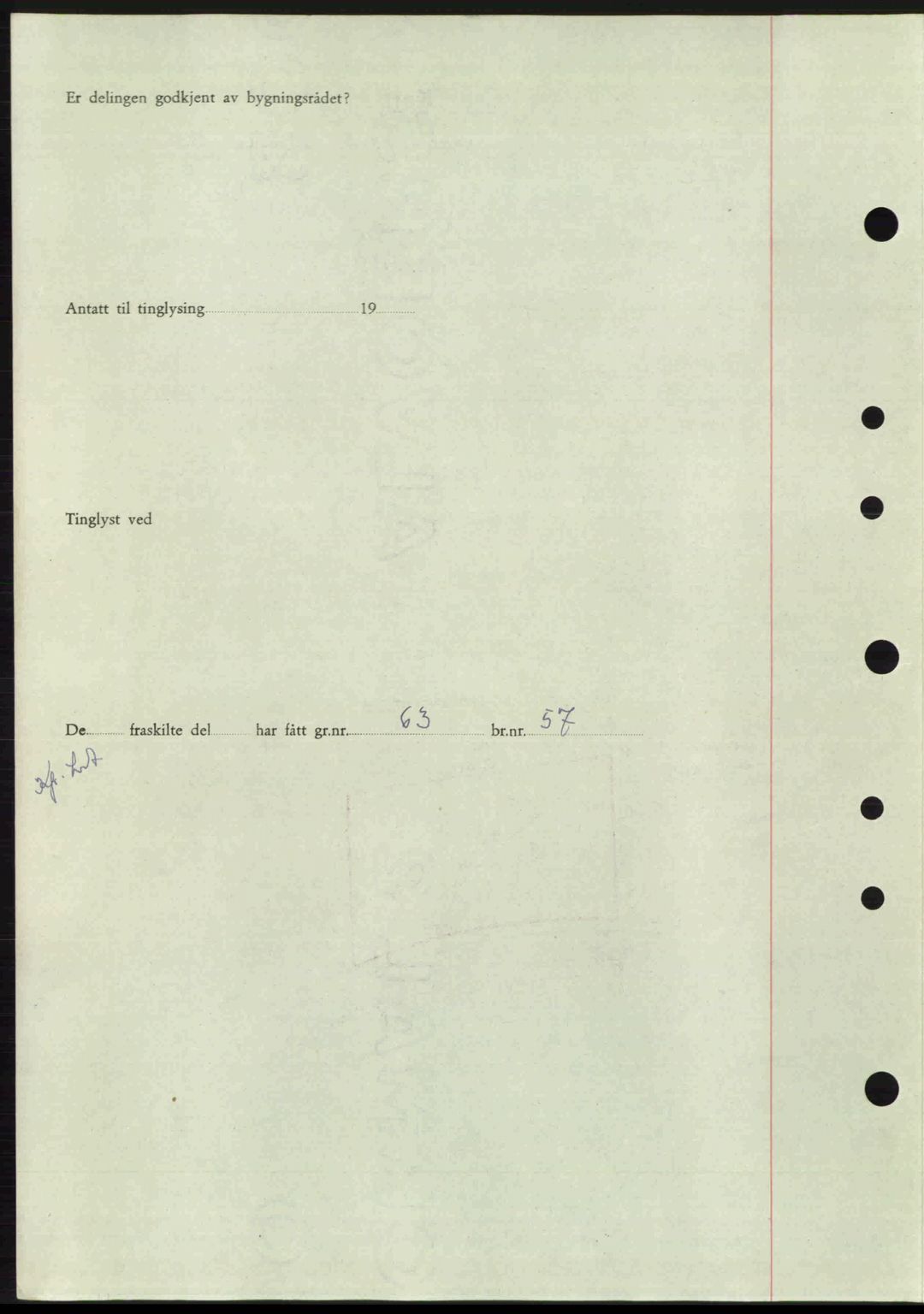 Sør-Gudbrandsdal tingrett, AV/SAH-TING-004/H/Hb/Hbd/L0015: Mortgage book no. A15, 1945-1946, Diary no: : 795/1946