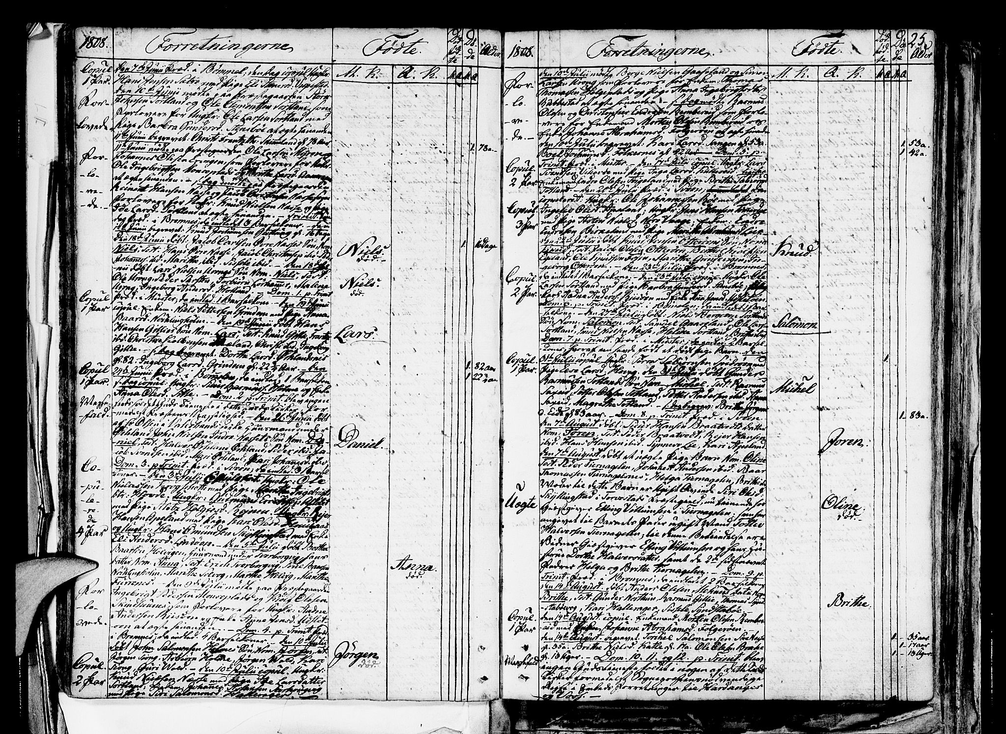 Finnås sokneprestembete, AV/SAB-A-99925/H/Ha/Haa/Haaa/L0004: Parish register (official) no. A 4, 1804-1830, p. 25