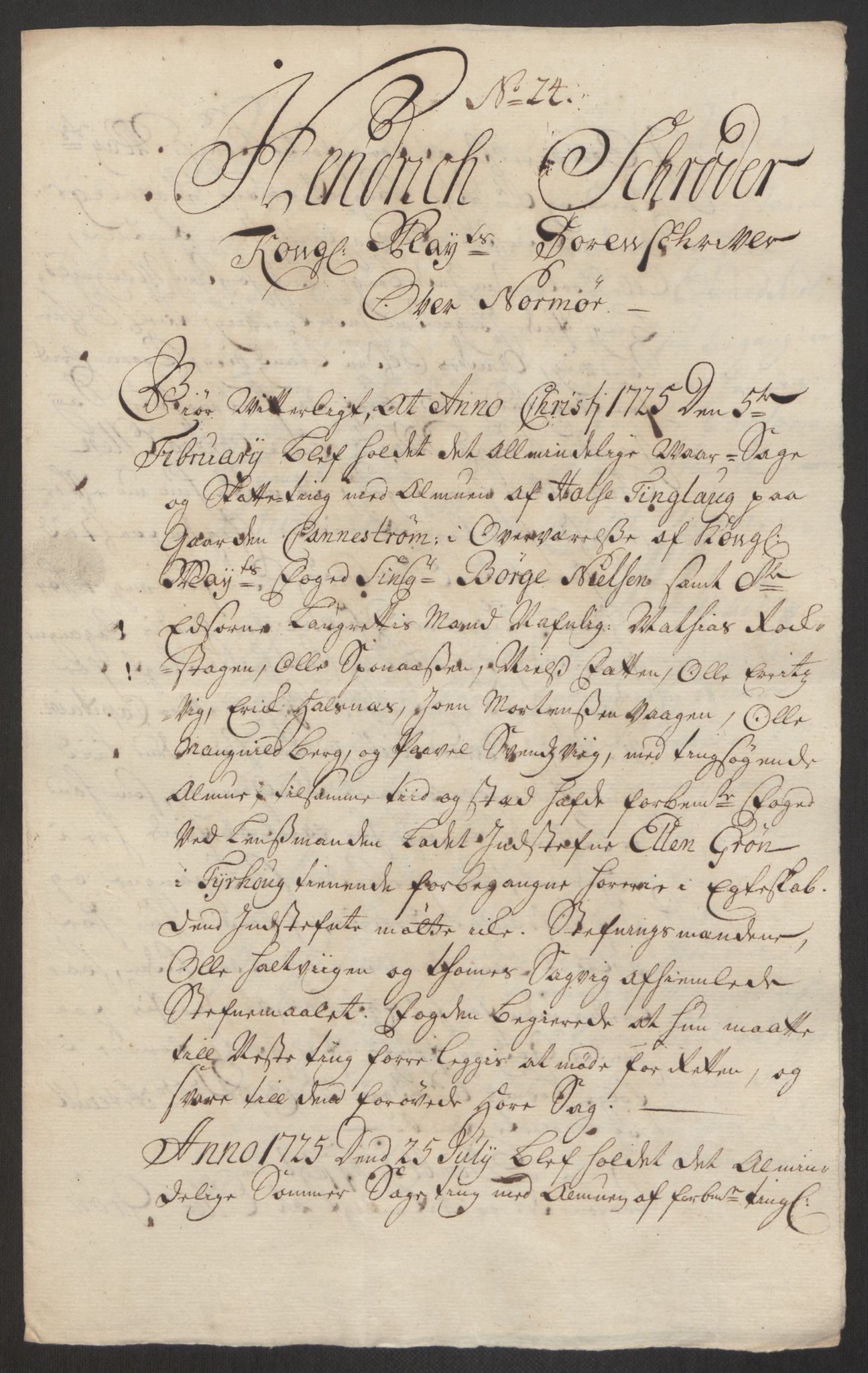 Rentekammeret inntil 1814, Reviderte regnskaper, Fogderegnskap, AV/RA-EA-4092/R56/L3758: Fogderegnskap Nordmøre, 1725, p. 222