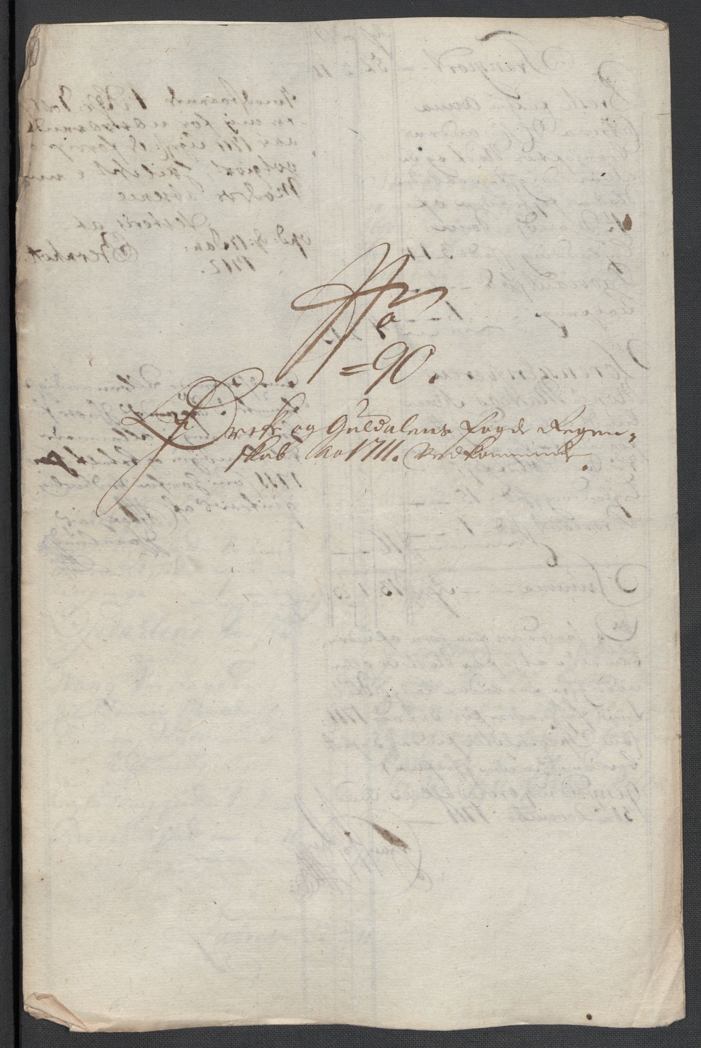 Rentekammeret inntil 1814, Reviderte regnskaper, Fogderegnskap, AV/RA-EA-4092/R60/L3962: Fogderegnskap Orkdal og Gauldal, 1711, p. 246