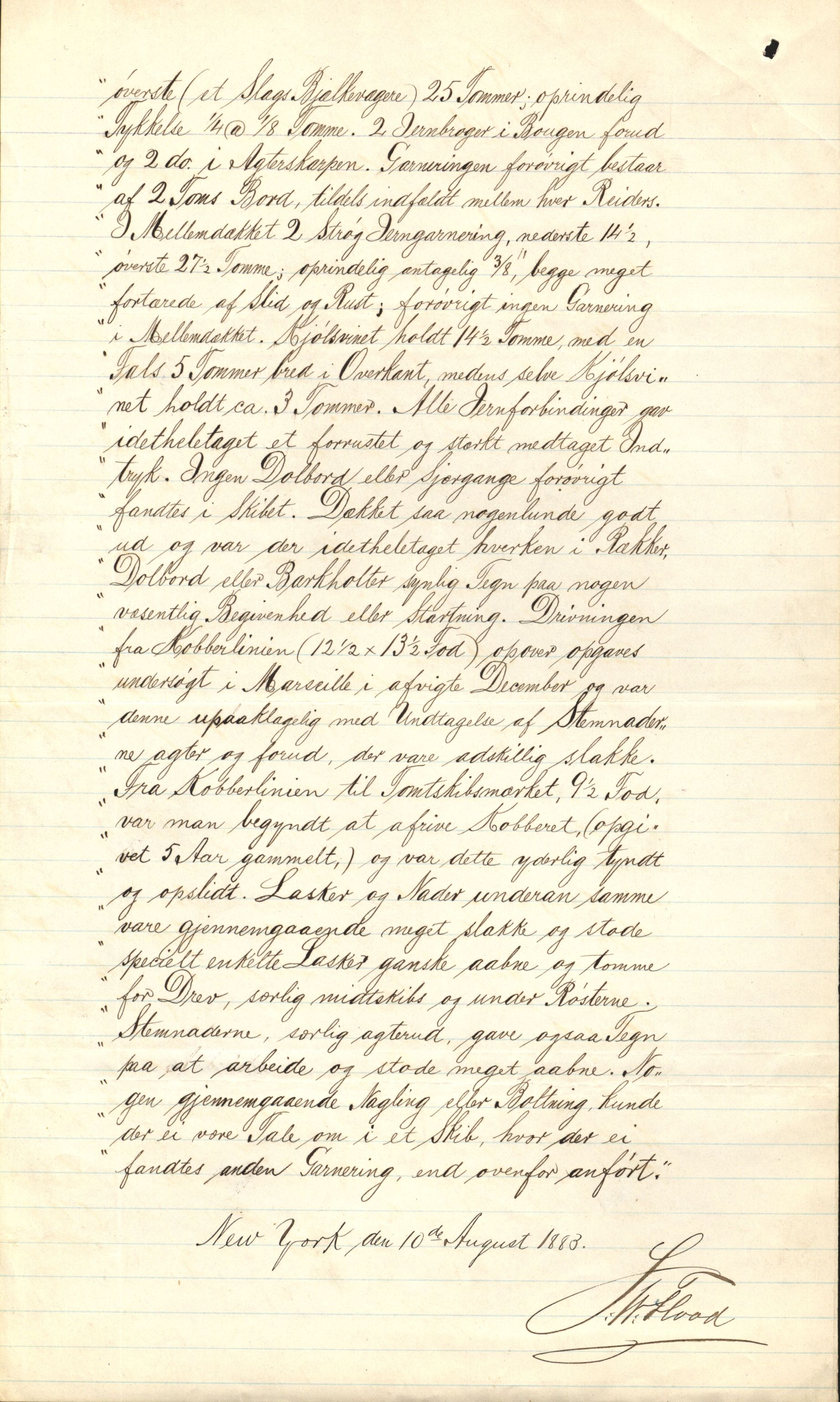 Pa 63 - Østlandske skibsassuranceforening, VEMU/A-1079/G/Ga/L0016/0011: Havaridokumenter / Elise, Dux, Dagmar, Dacapo, Louis, Iphignia, 1883, p. 53