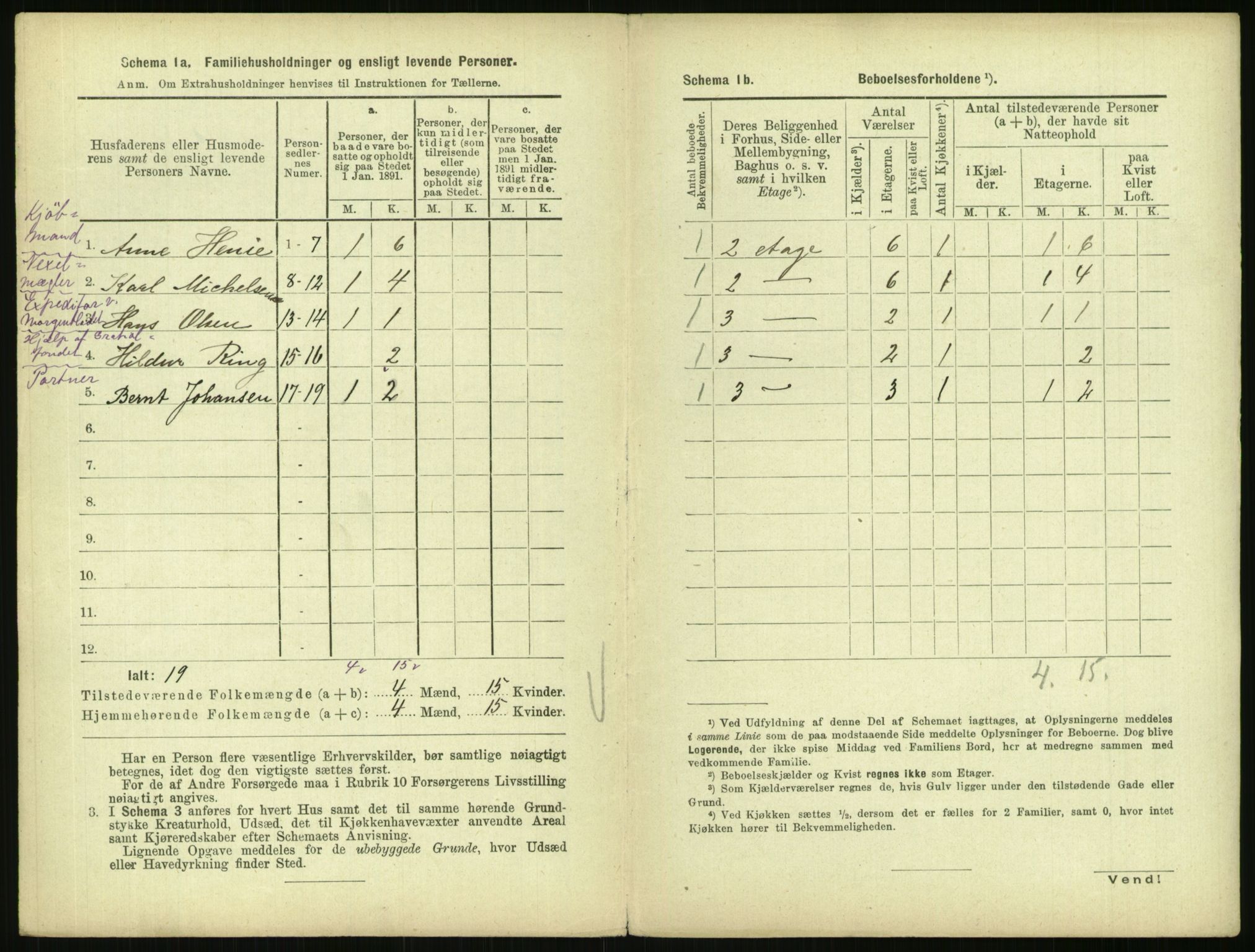 RA, 1891 census for 0301 Kristiania, 1891, p. 15893