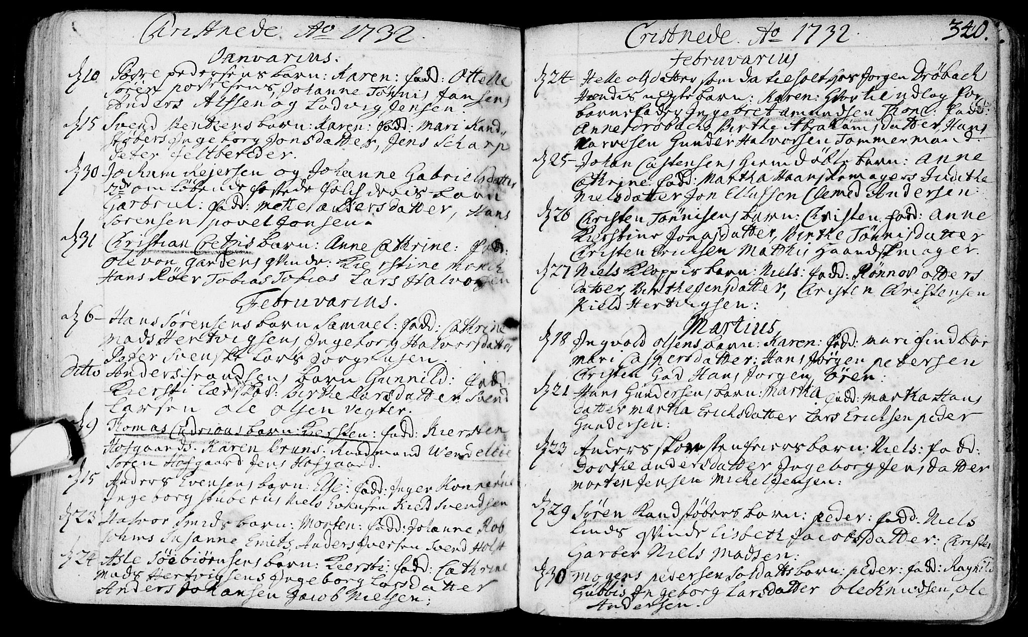 Bragernes kirkebøker, AV/SAKO-A-6/F/Fa/L0003: Parish register (official) no. I 3, 1706-1734, p. 340