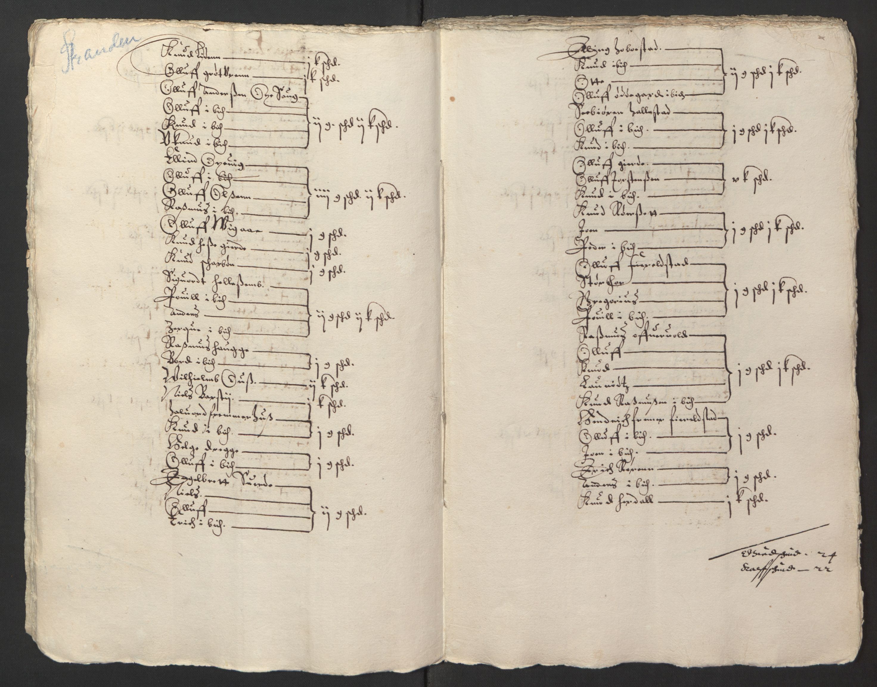 Stattholderembetet 1572-1771, AV/RA-EA-2870/Ek/L0003/0001: Jordebøker til utlikning av garnisonsskatt 1624-1626: / Jordebøker for Bergenhus len, 1624-1625, p. 299