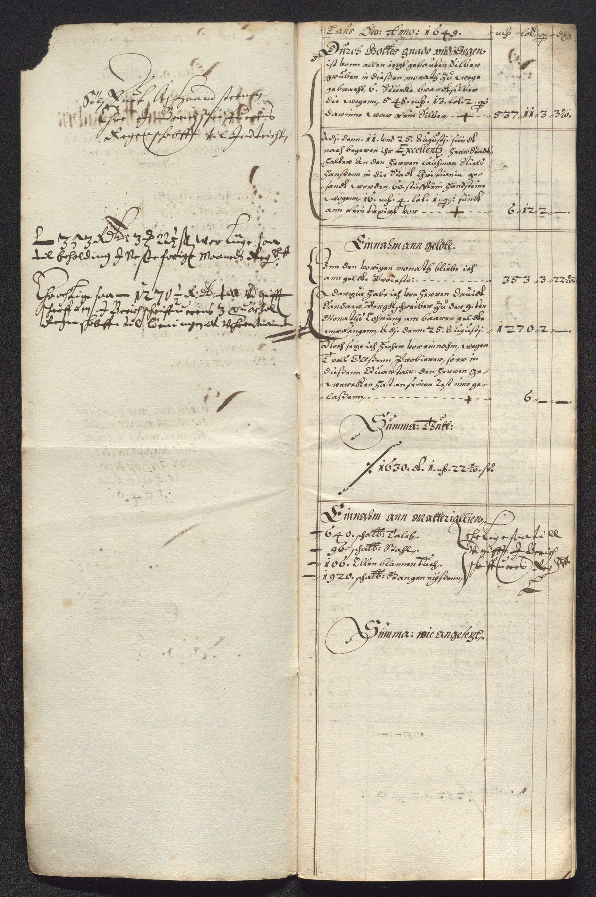 Kongsberg Sølvverk 1623-1816, SAKO/EA-3135/001/D/Dc/Dcd/L0023: Utgiftsregnskap for gruver m.m., 1649, p. 512