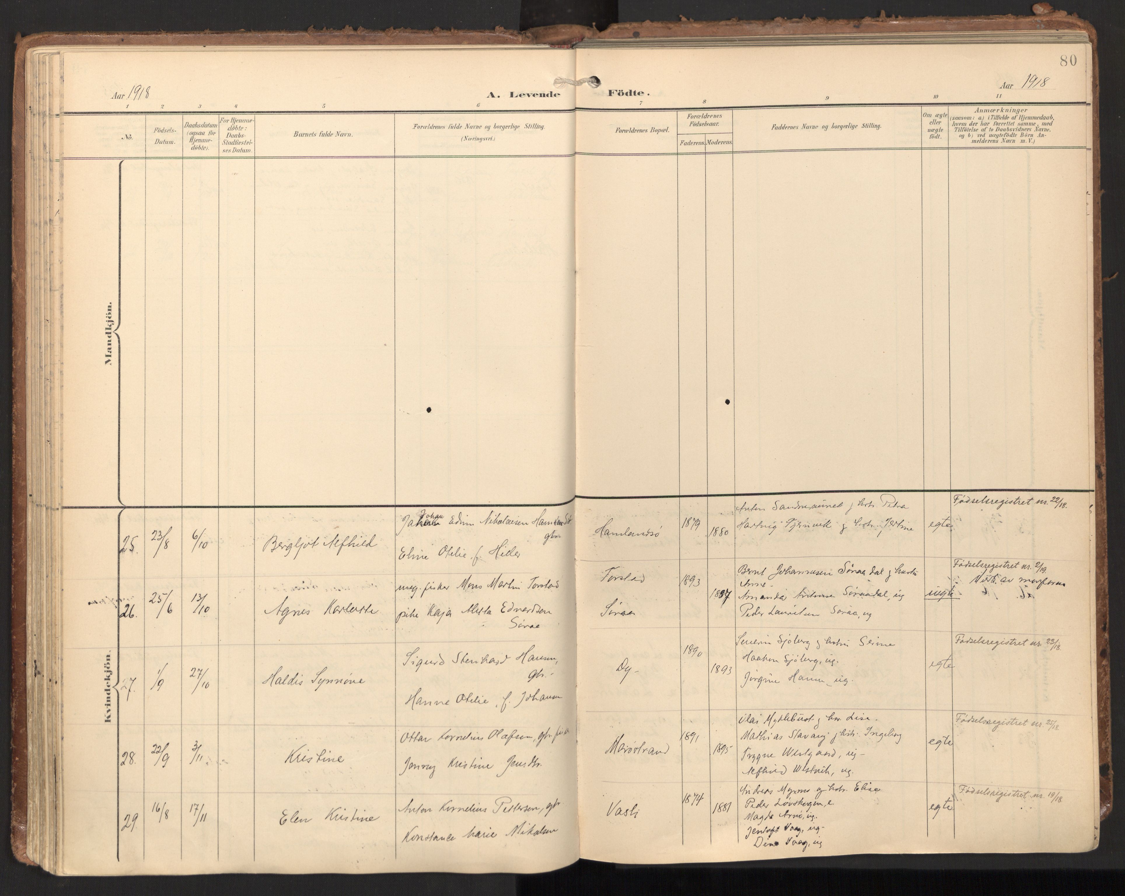 Ministerialprotokoller, klokkerbøker og fødselsregistre - Nord-Trøndelag, AV/SAT-A-1458/784/L0677: Parish register (official) no. 784A12, 1900-1920, p. 80