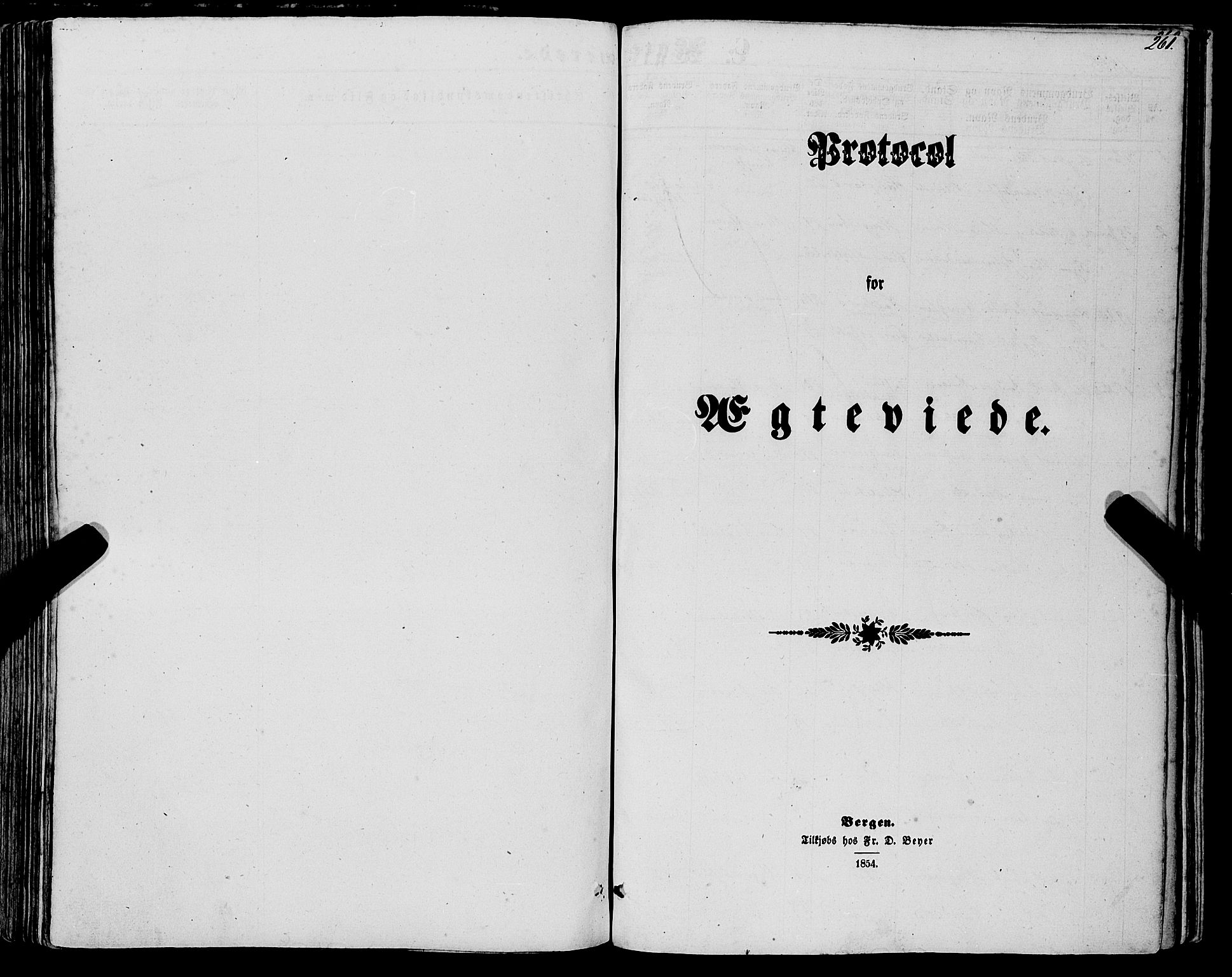 Haus sokneprestembete, AV/SAB-A-75601/H/Haa: Parish register (official) no. A 17, 1858-1870, p. 261